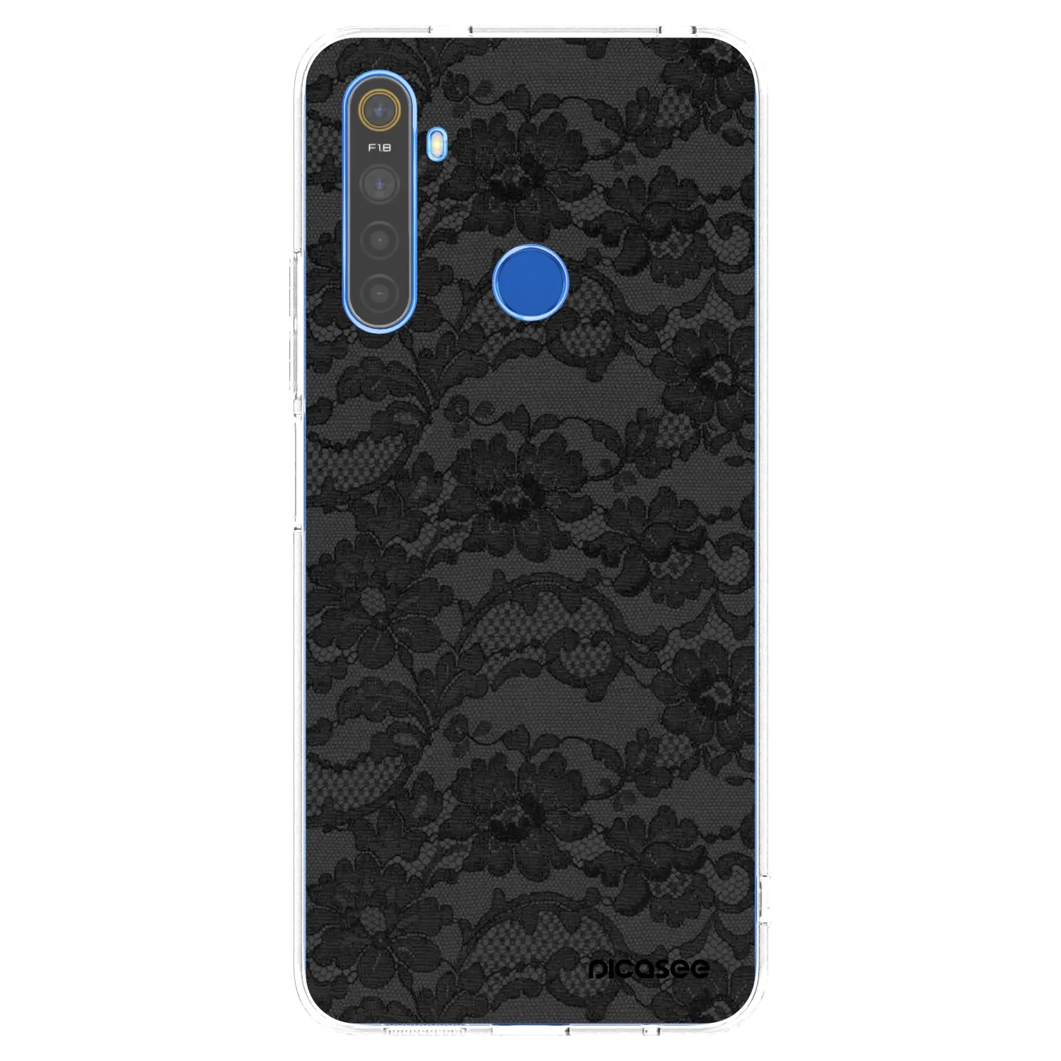 Picasee silikonowe przeźroczyste etui na Realme 5 - Dark Elegance