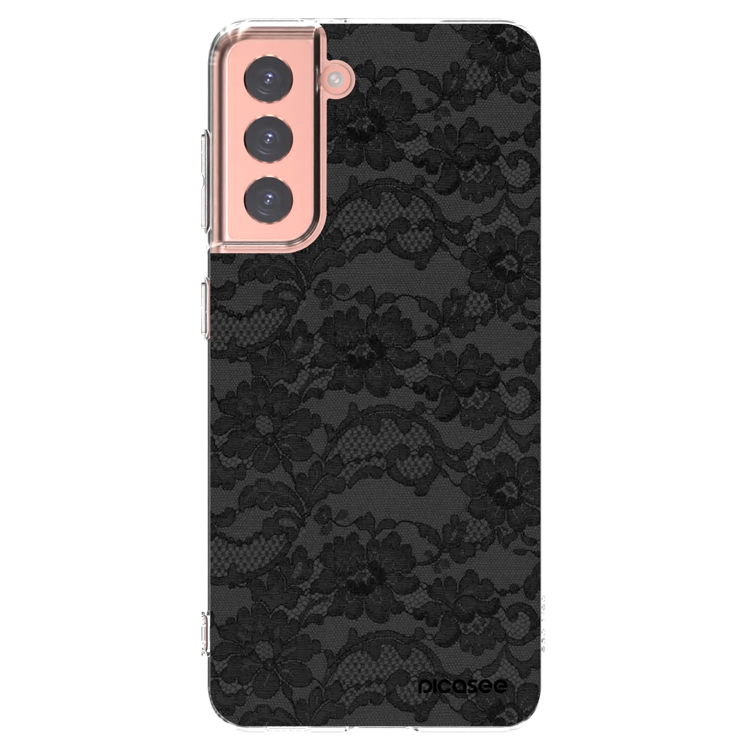 Picasee silikonowe przeźroczyste etui na Samsung Galaxy S21 5G G991B - Dark Elegance