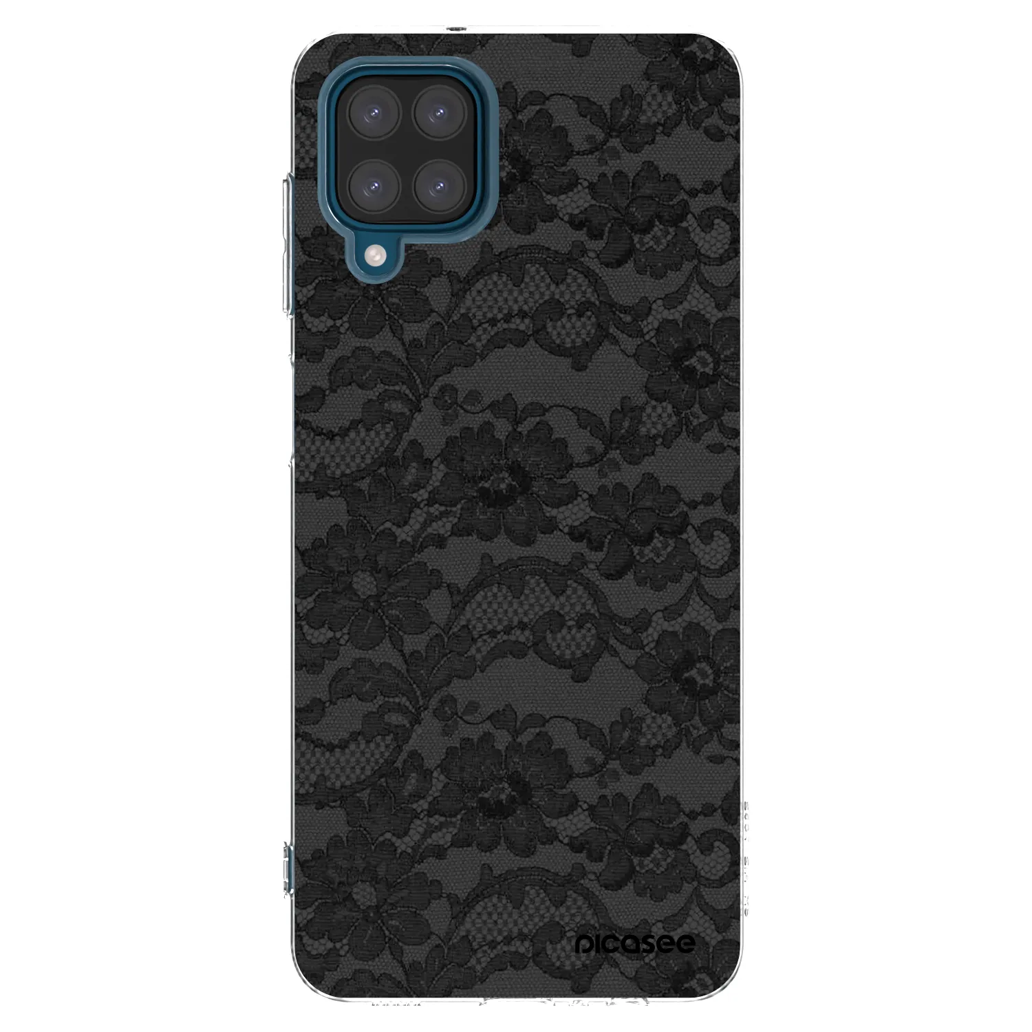 Picasee silikonowe przeźroczyste etui na Samsung Galaxy A12 A125F - Dark Elegance