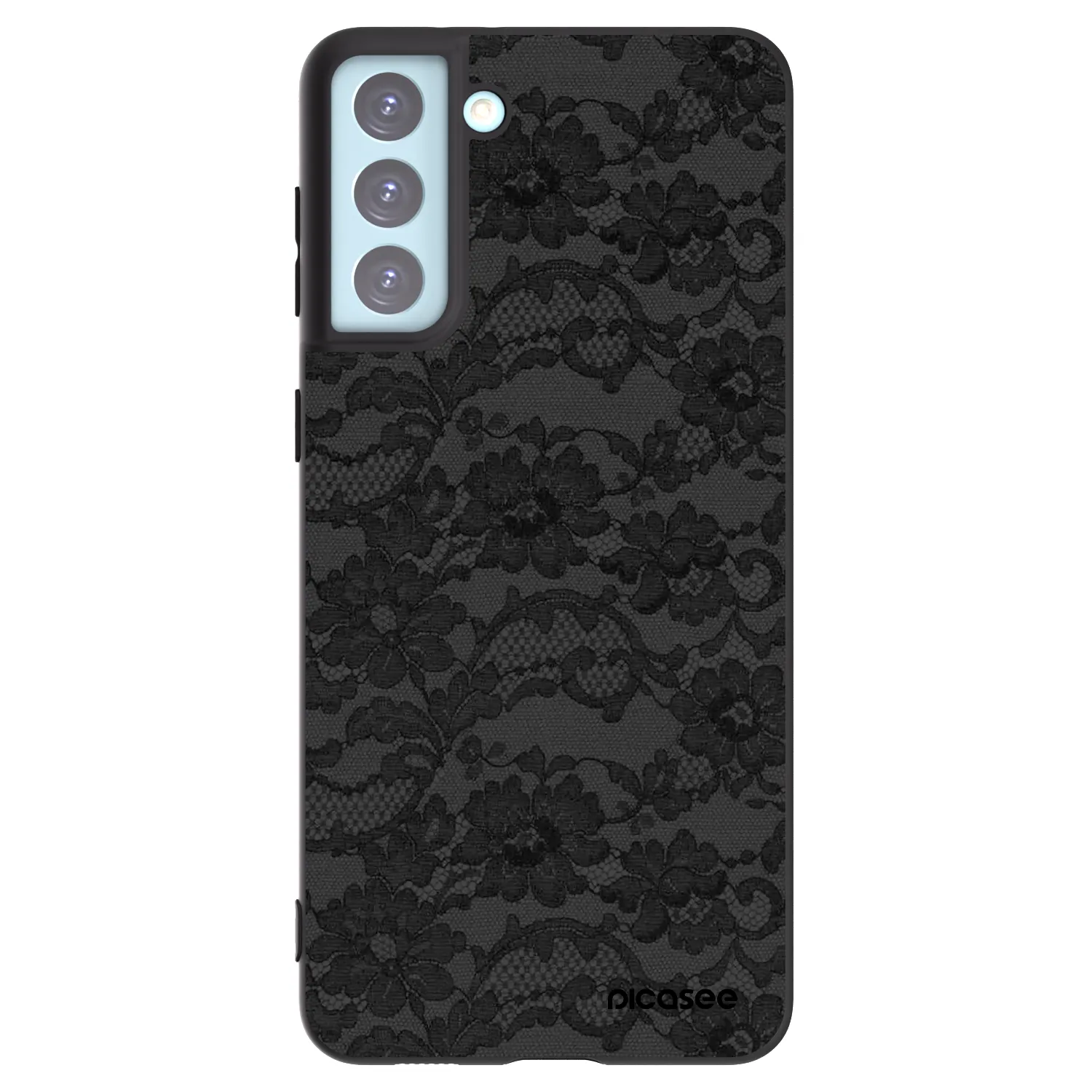 Picasee silikonowe czarne etui na Samsung Galaxy S21+ 5G G996F - Dark Elegance