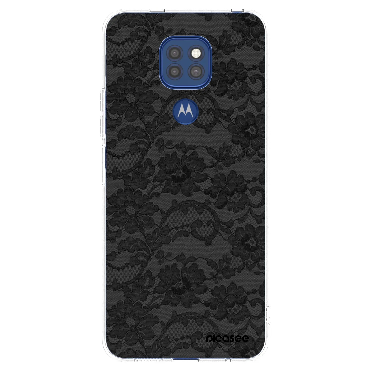 Picasee silikonowe przeźroczyste etui na Motorola Moto G9 Play - Dark Elegance