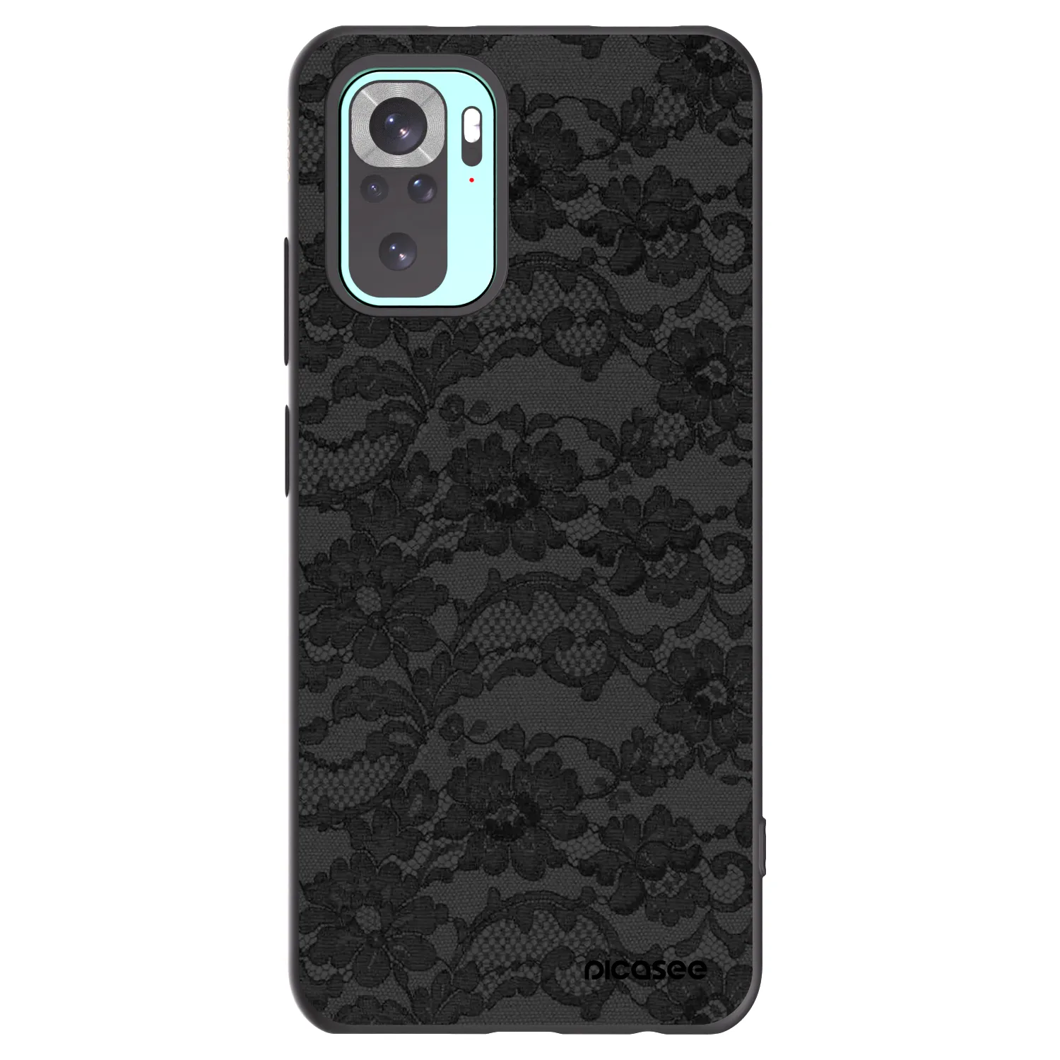 Picasee silikonowe czarne etui na Xiaomi Redmi Note 10 Pro - Dark Elegance