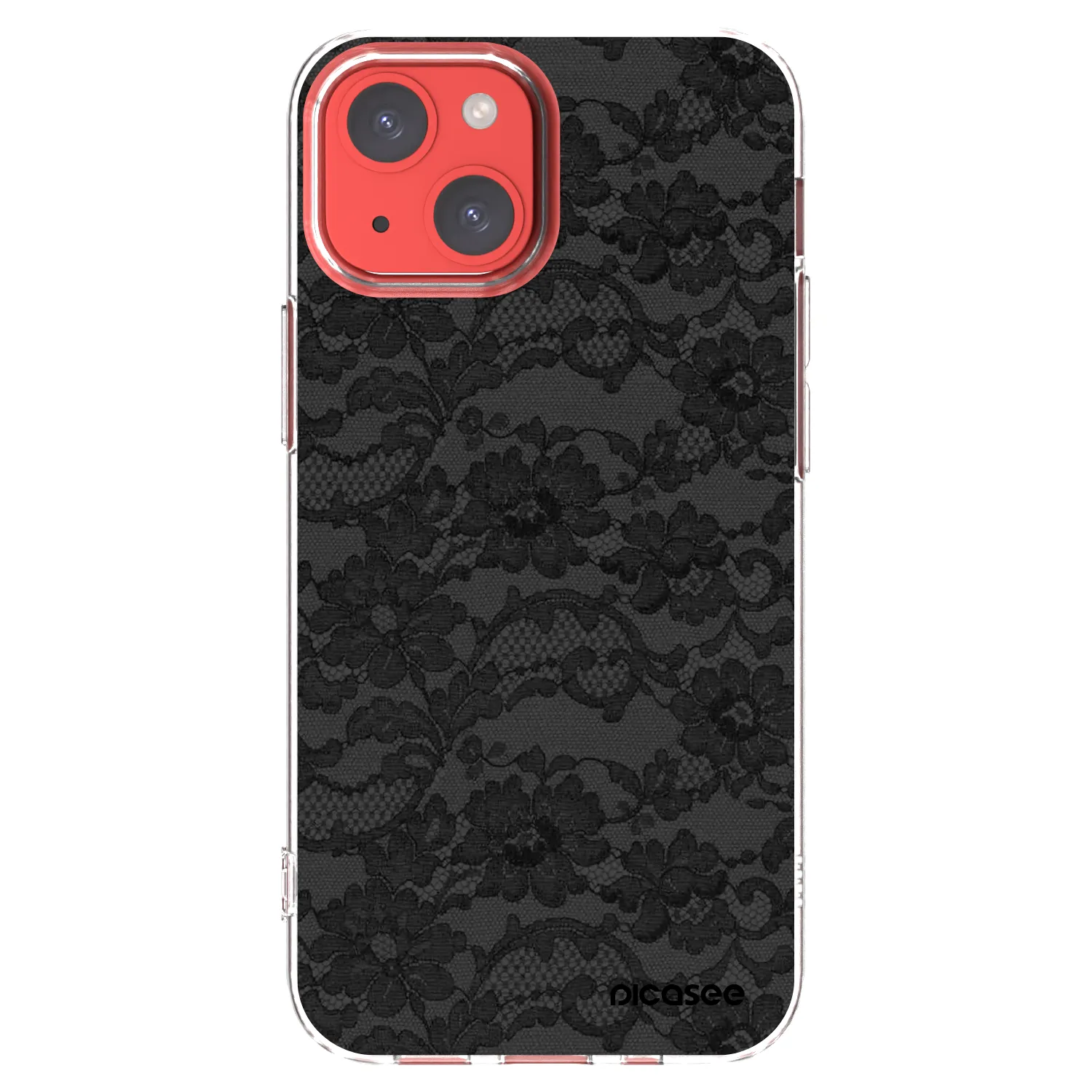 Picasee silikonowe przeźroczyste etui na Apple iPhone 13 mini - Dark Elegance