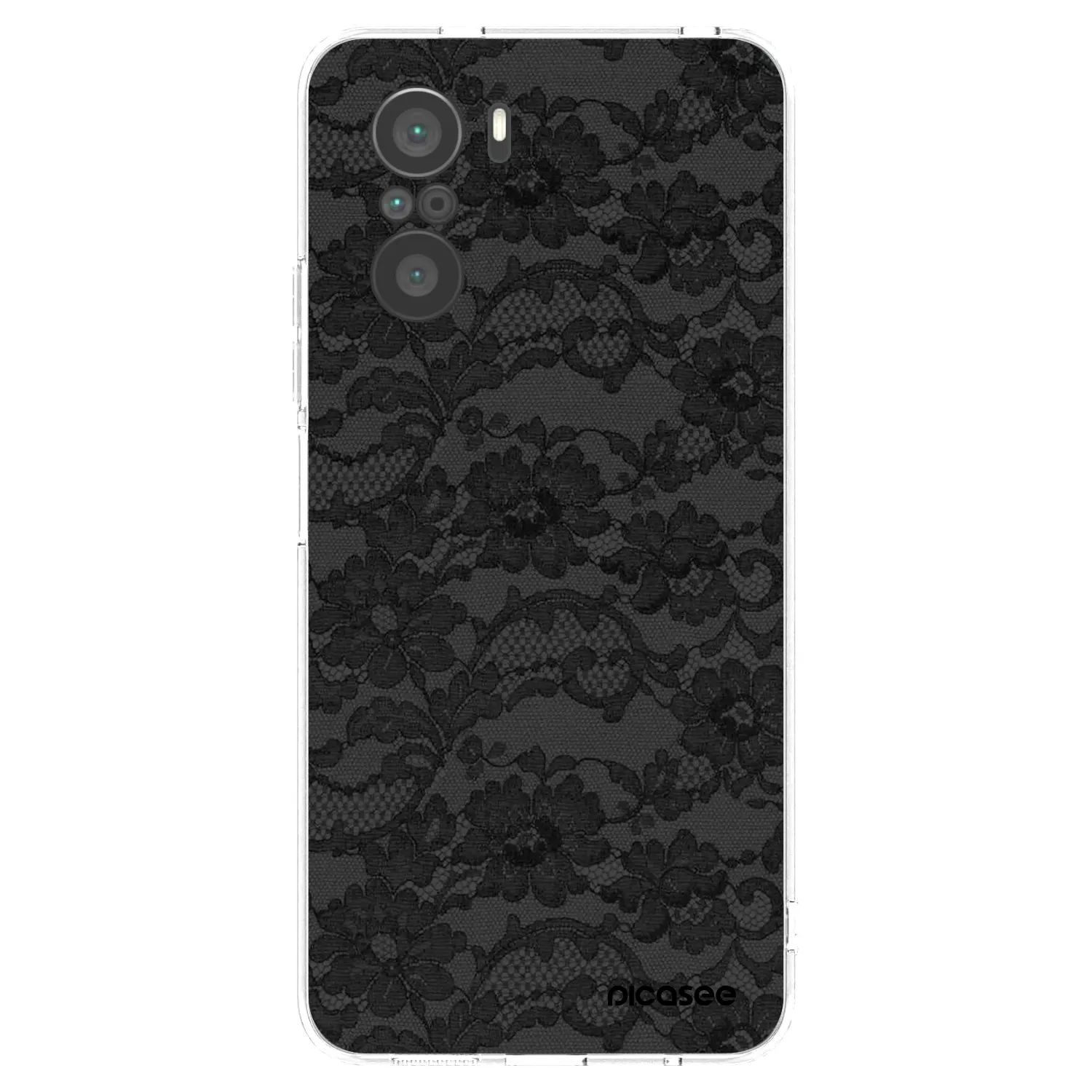 Picasee silikonowe przeźroczyste etui na Xiaomi Poco F3 - Dark Elegance