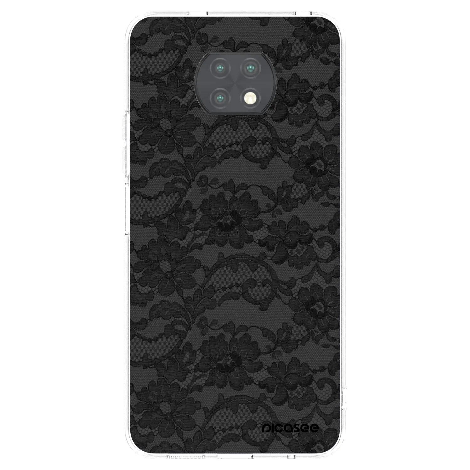 Picasee silikonowe przeźroczyste etui na Xiaomi Redmi Note 9T - Dark Elegance