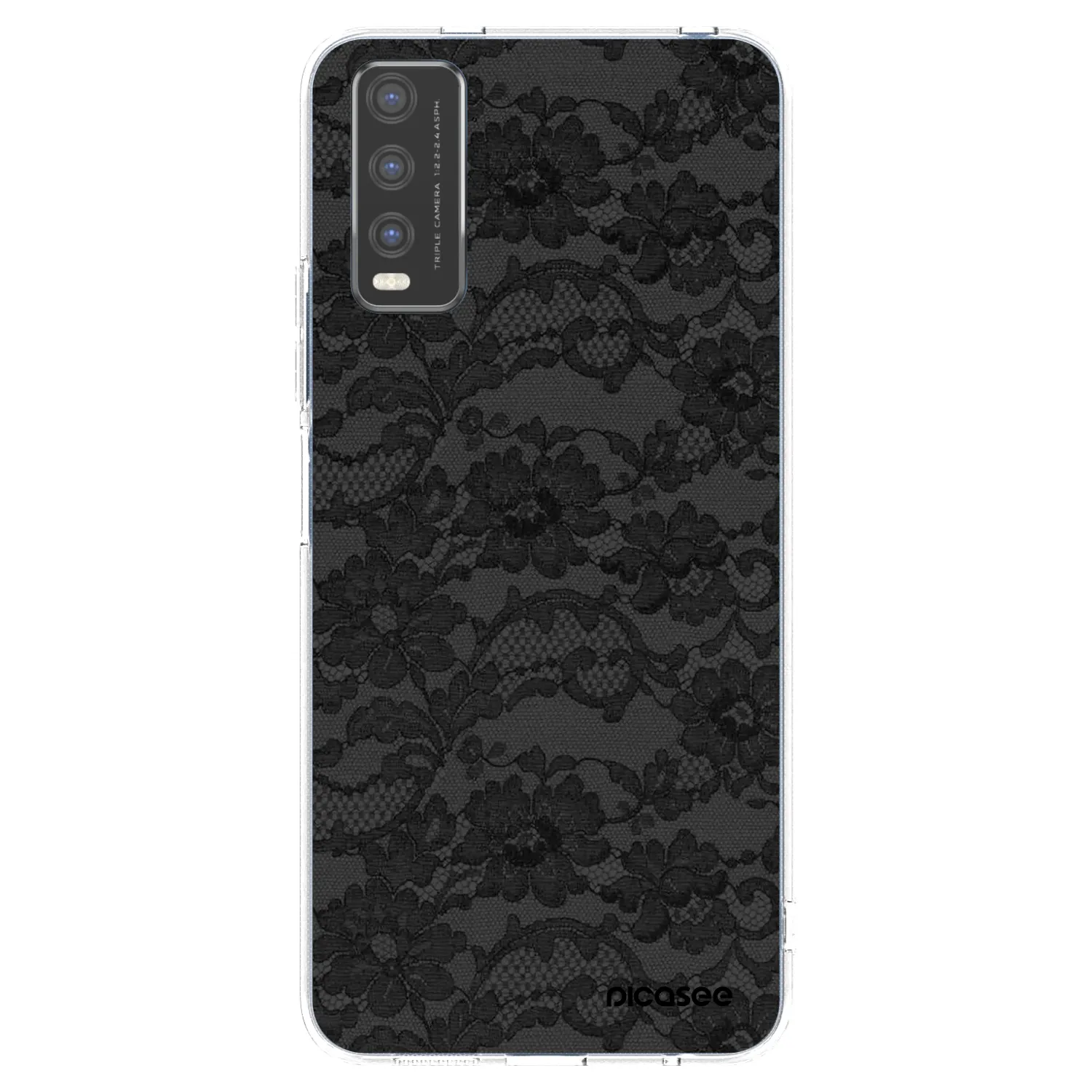 Picasee silikonowe przeźroczyste etui na Vivo Y20s - Dark Elegance