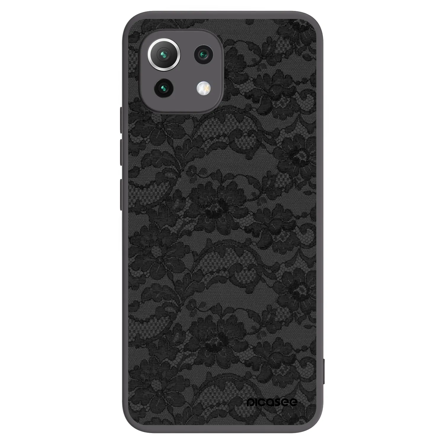 Picasee silikonowe czarne etui na Xiaomi 11 Lite 5G NE - Dark Elegance