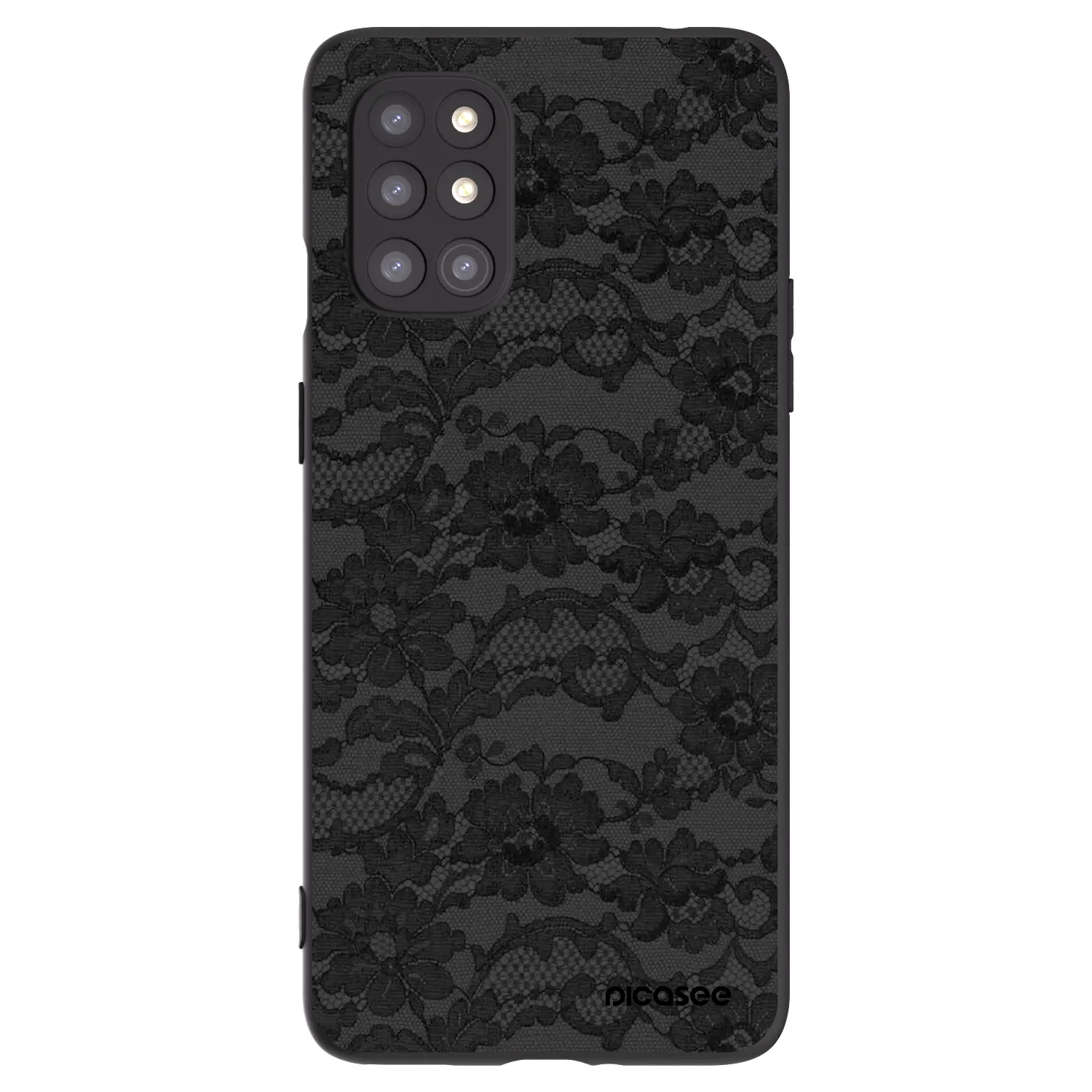 Picasee silikonowe czarne etui na OnePlus 8T - Dark Elegance