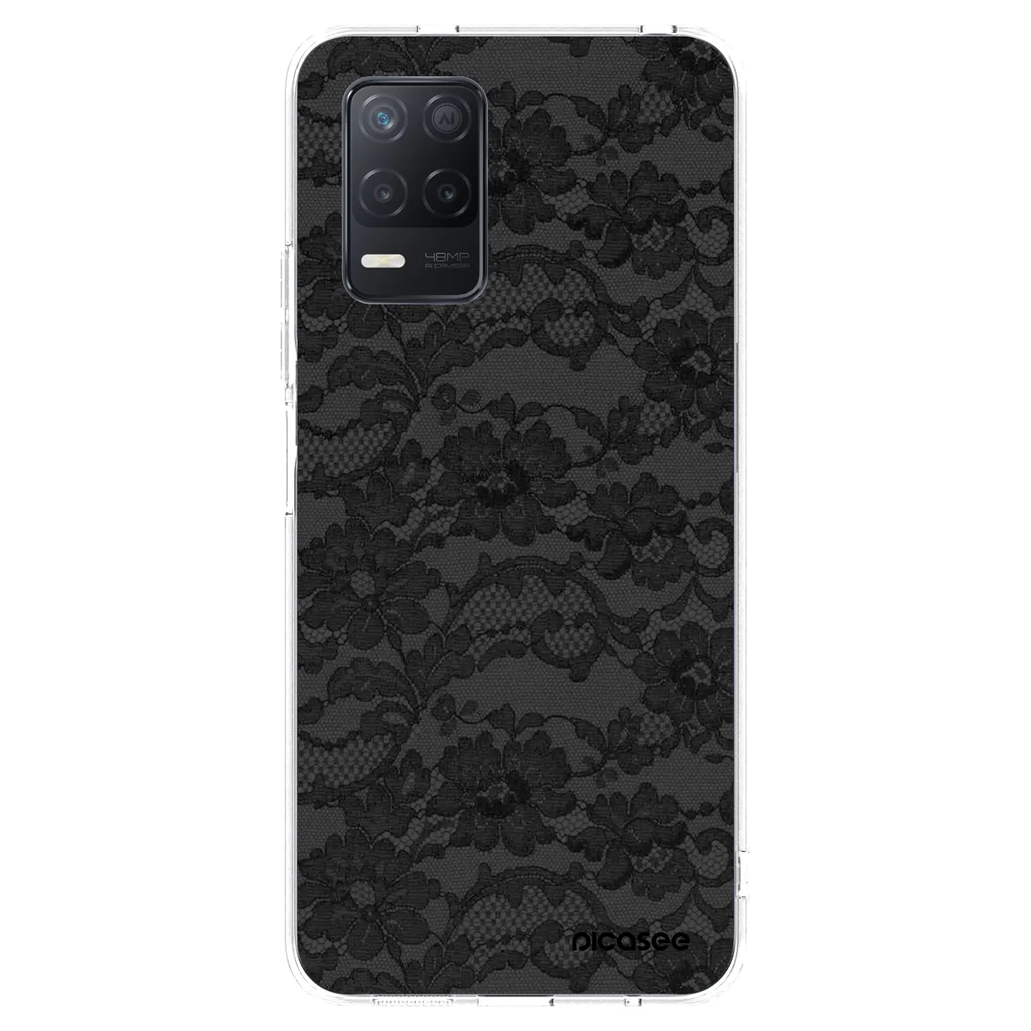 Picasee silikonowe przeźroczyste etui na Realme 8 5G - Dark Elegance