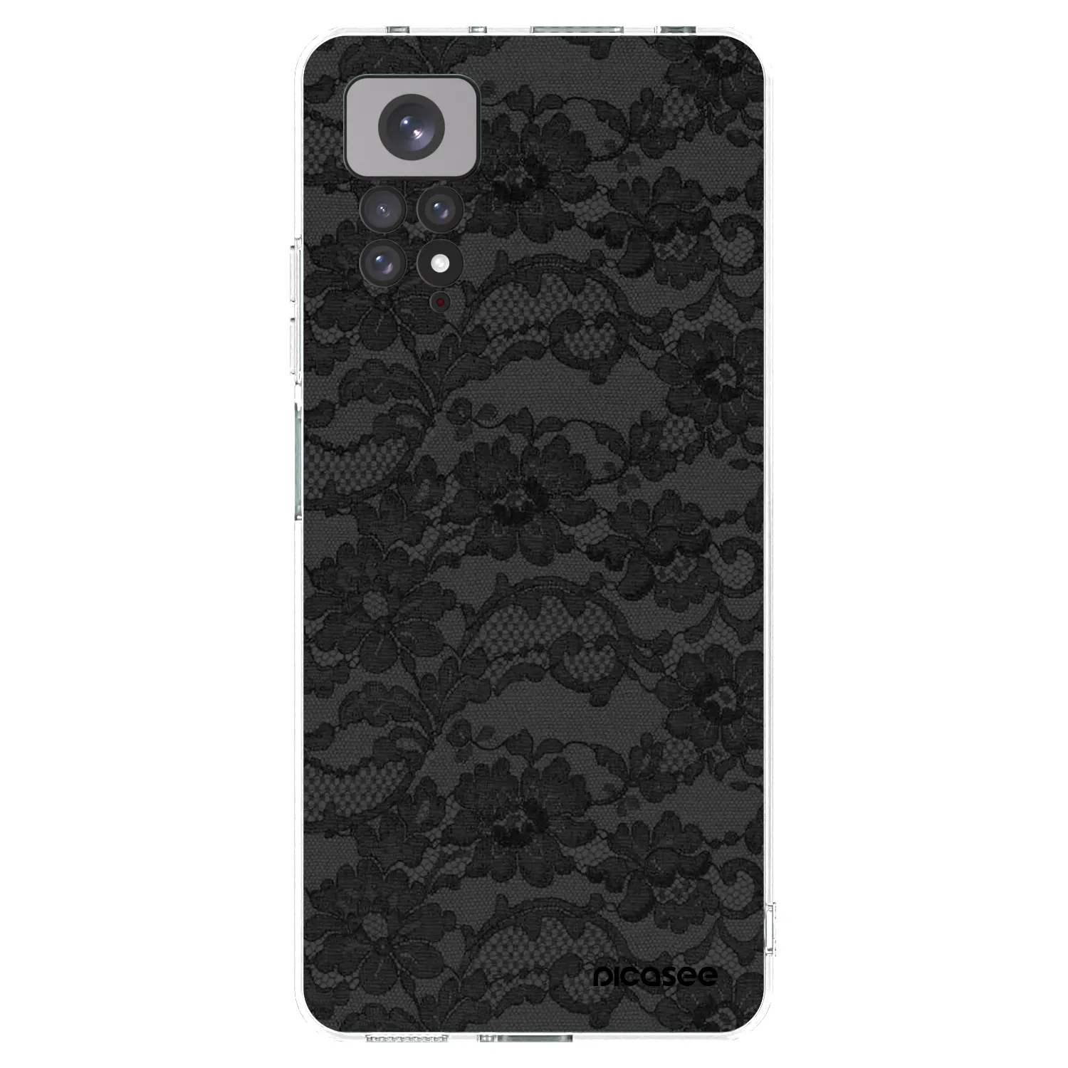 Picasee silikonowe przeźroczyste etui na Xiaomi Redmi Note 11 - Dark Elegance