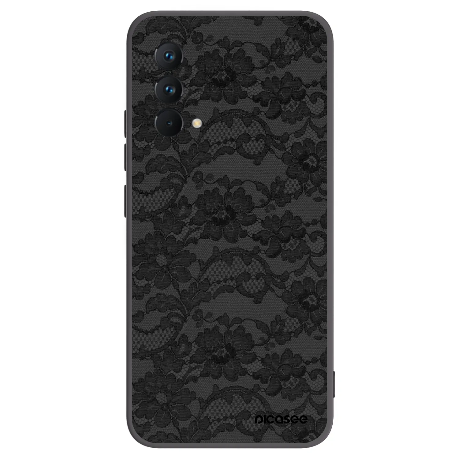 Picasee silikonowe czarne etui na Realme GT Master Edition 5G - Dark Elegance