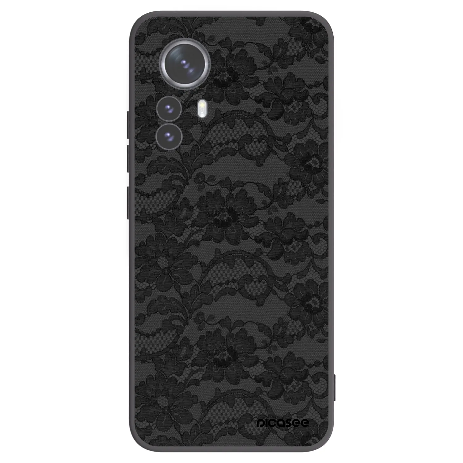 Picasee silikonowe czarne etui na Xiaomi 12 Pro - Dark Elegance