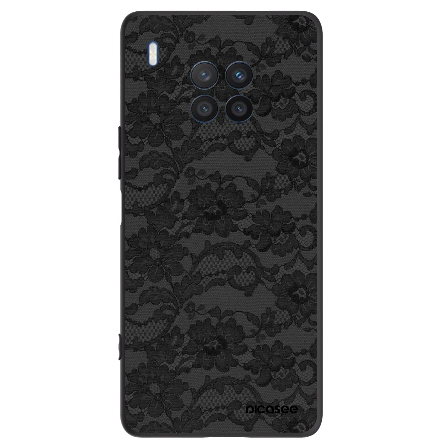 Picasee silikonowe czarne etui na Honor 50 Lite - Dark Elegance