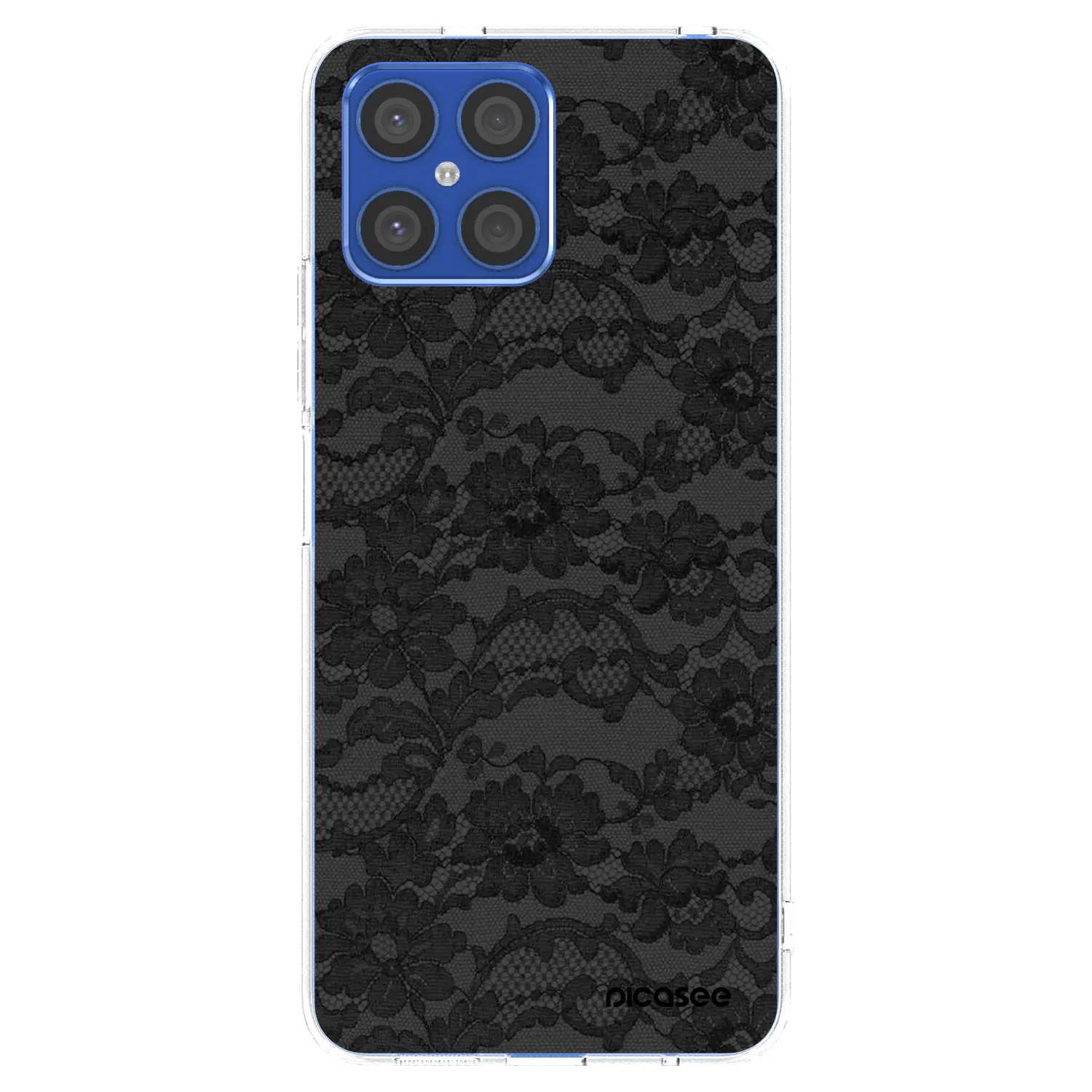 Picasee silikonowe przeźroczyste etui na Honor X8 4G - Dark Elegance