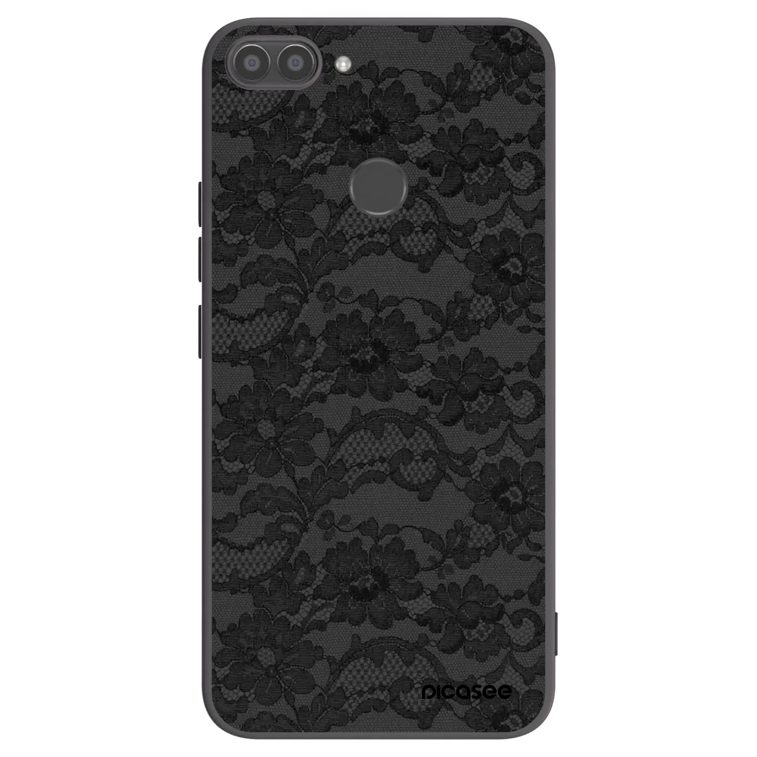 Picasee silikonowe czarne etui na Huawei P Smart - Dark Elegance