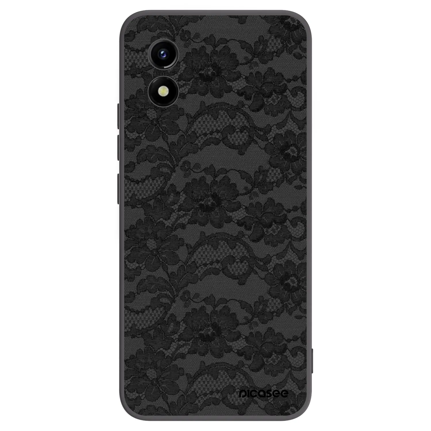 Picasee silikonowe czarne etui na Vivo Y01 - Dark Elegance