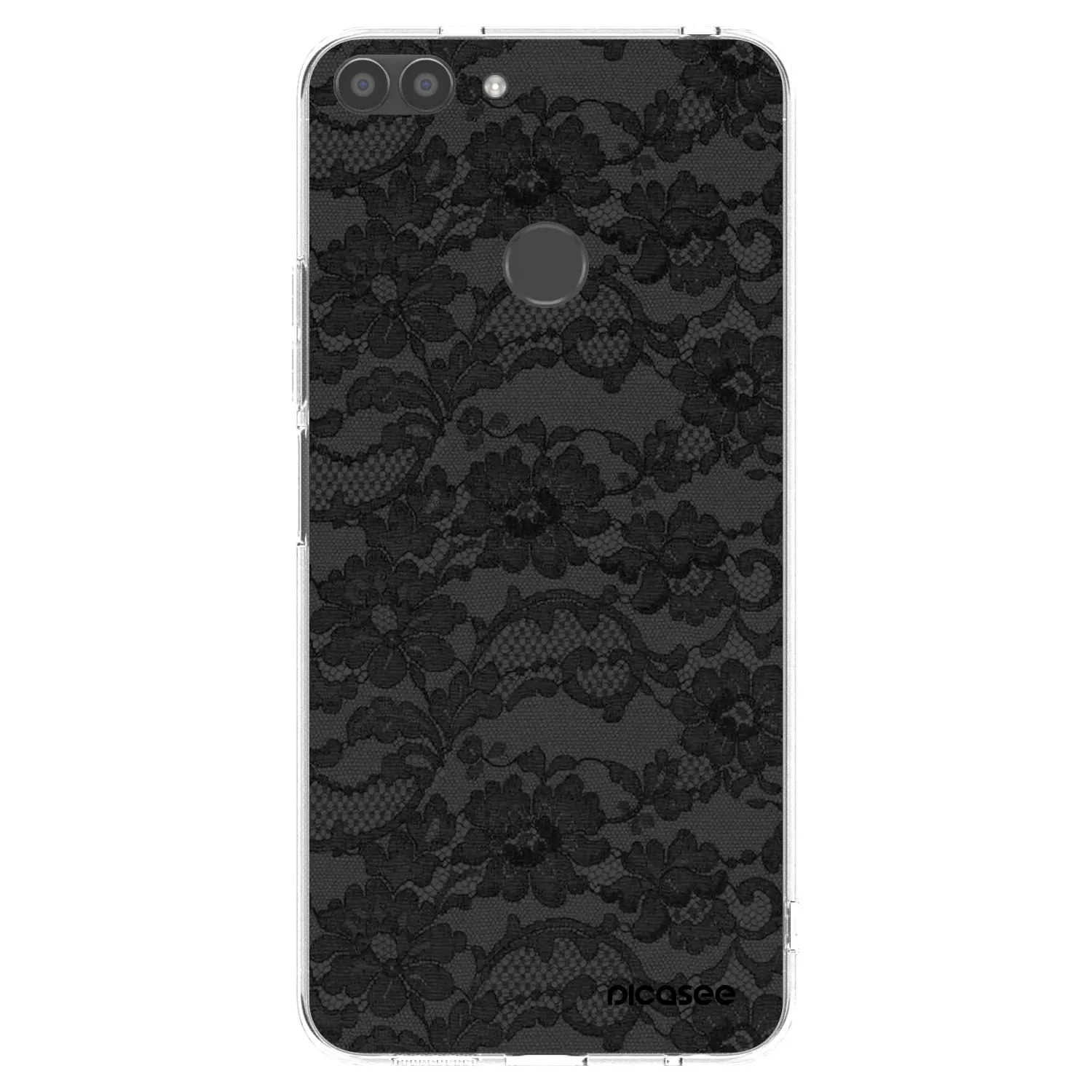 Picasee silikonowe przeźroczyste etui na Huawei P Smart - Dark Elegance