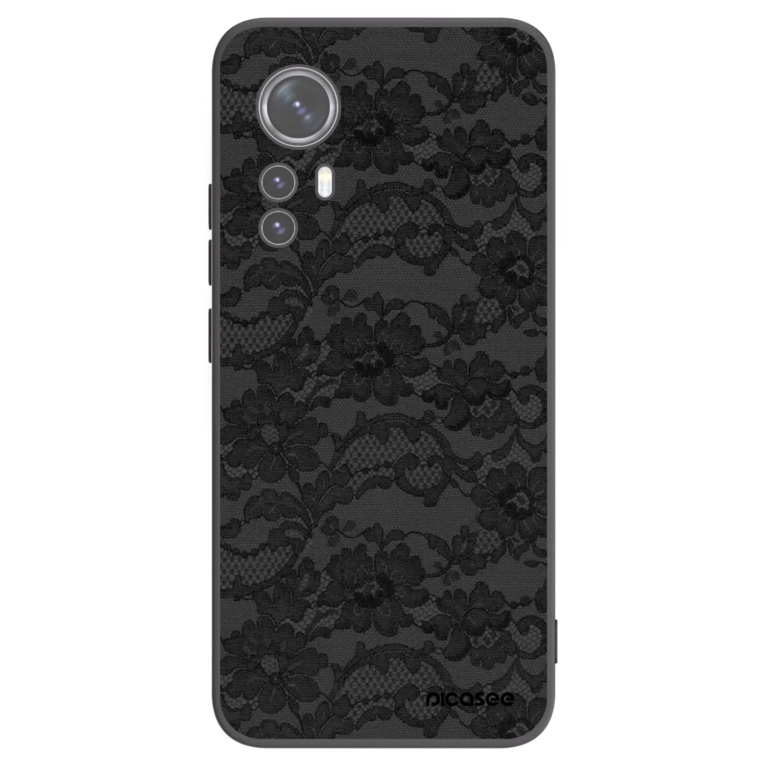 Picasee silikonowe czarne etui na Xiaomi 12X - Dark Elegance