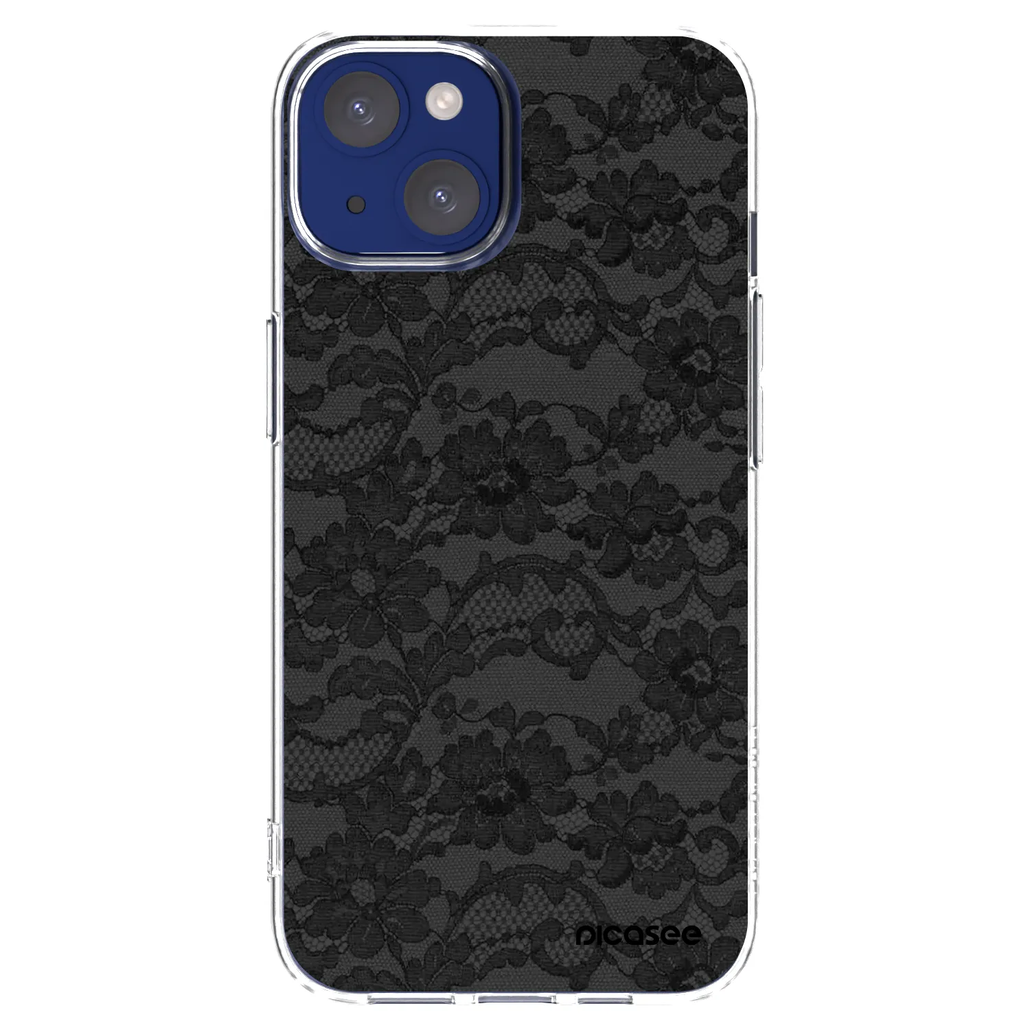 Picasee silikonowe przeźroczyste etui na Apple iPhone 14 - Dark Elegance