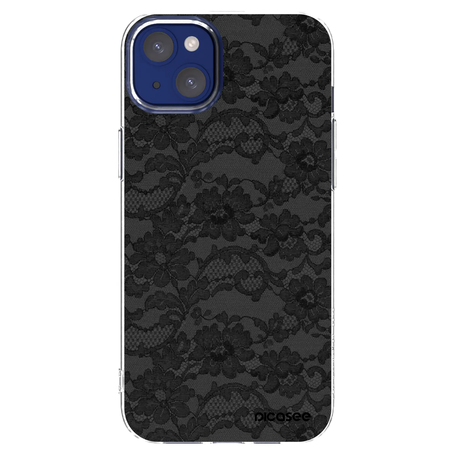Picasee silikonowe przeźroczyste etui na Apple iPhone 14 Plus - Dark Elegance