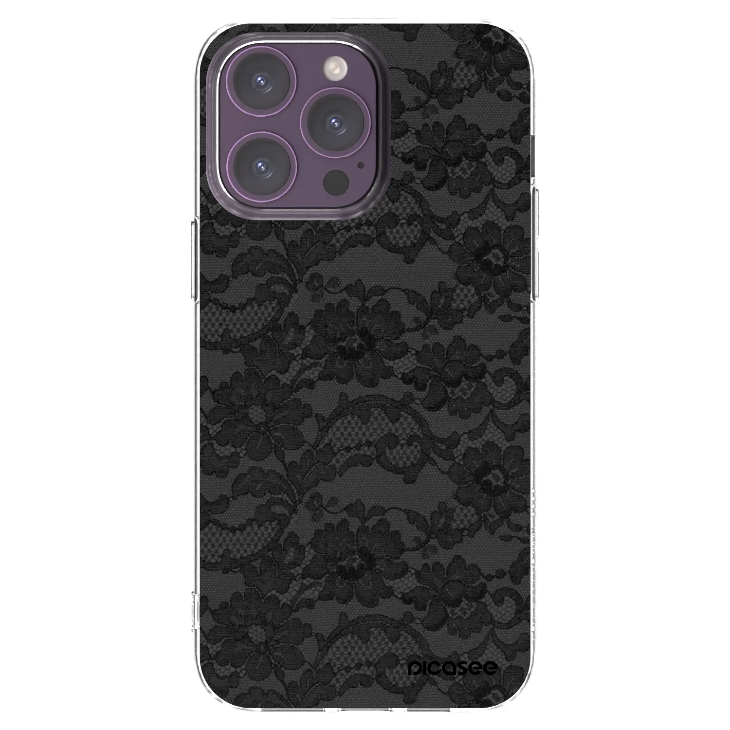 Picasee silikonowe przeźroczyste etui na Apple iPhone 14 Pro Max - Dark Elegance