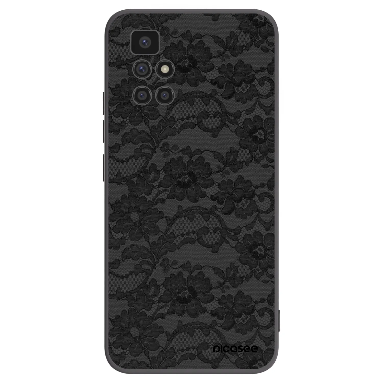 Picasee silikonowe czarne etui na Xiaomi Redmi 10 (2022) - Dark Elegance