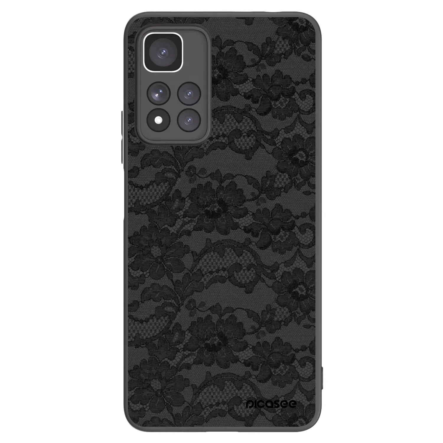 Picasee silikonowe czarne etui na Xiaomi Redmi Note 11 Pro+ 5G - Dark Elegance