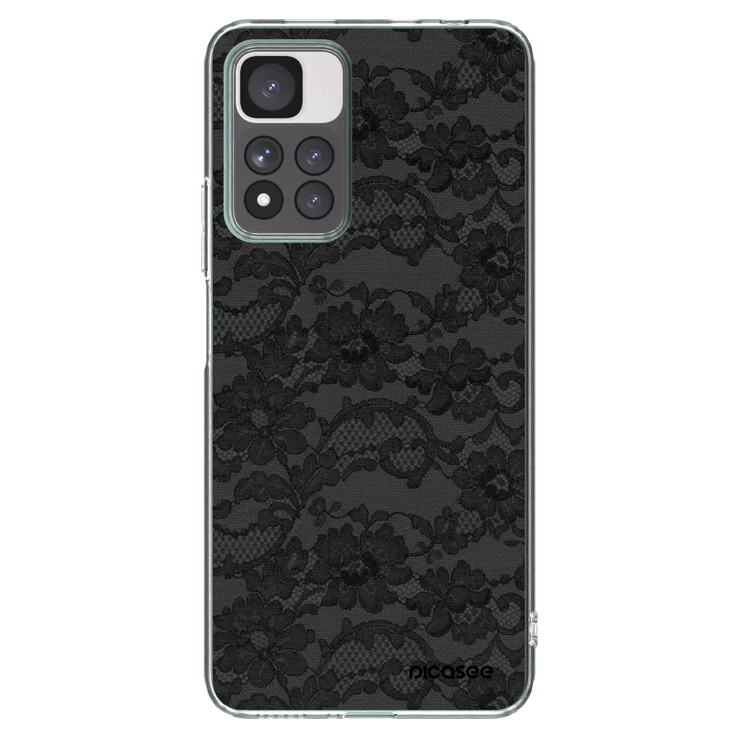 Picasee silikonowe przeźroczyste etui na Xiaomi Redmi Note 11 Pro+ 5G - Dark Elegance