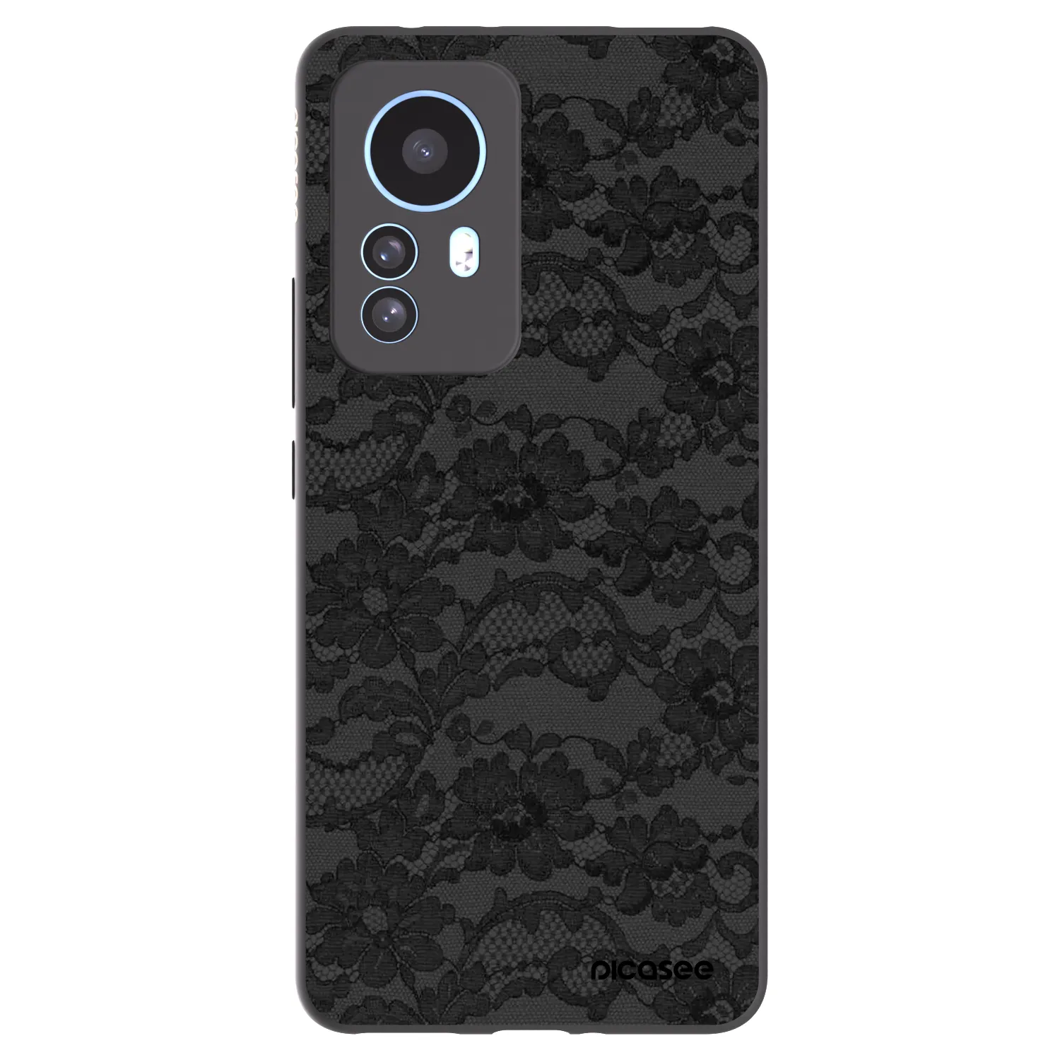 Picasee silikonowe czarne etui na Xiaomi 12T Pro - Dark Elegance