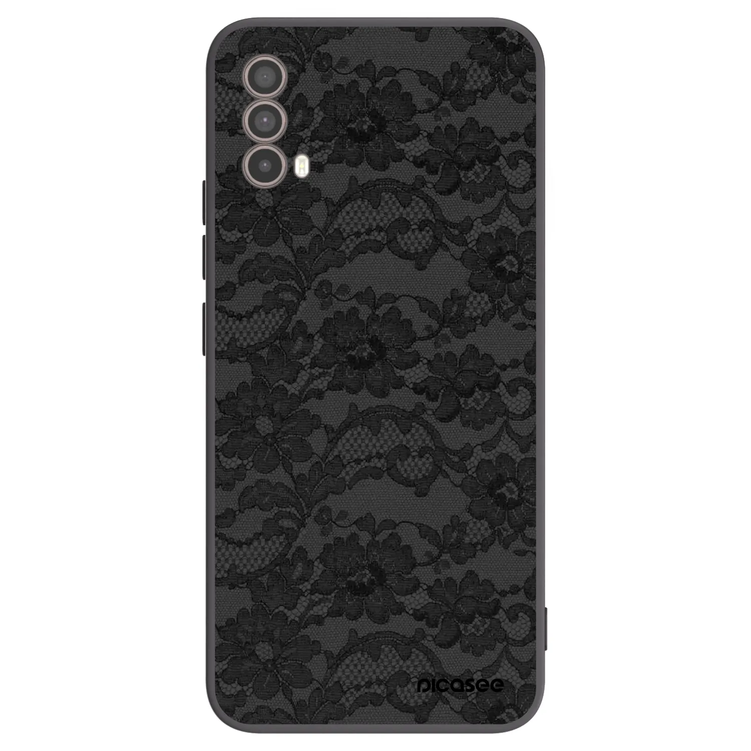 Picasee silikonowe czarne etui na Motorola Moto E40 - Dark Elegance