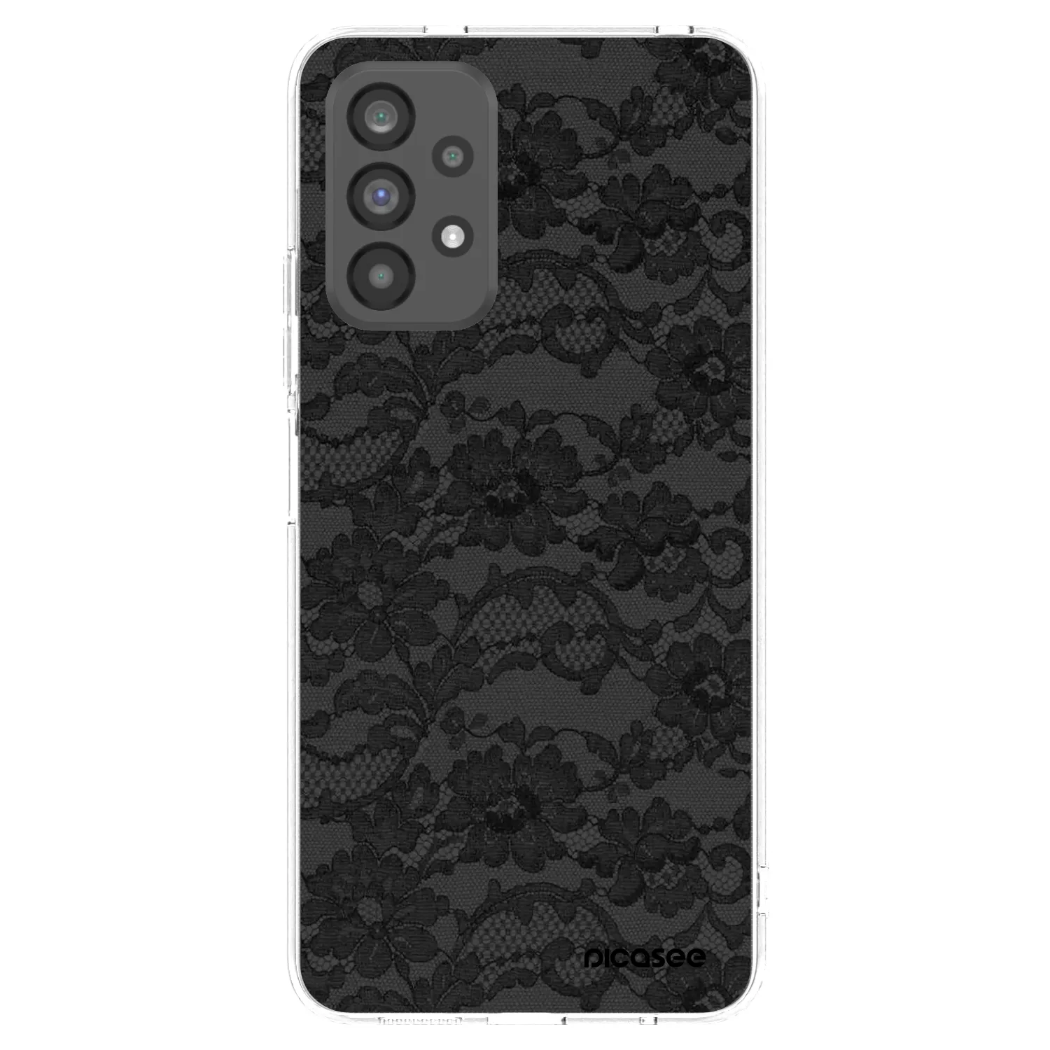 Picasee silikonowe przeźroczyste etui na Samsung Galaxy A73 5G - Dark Elegance
