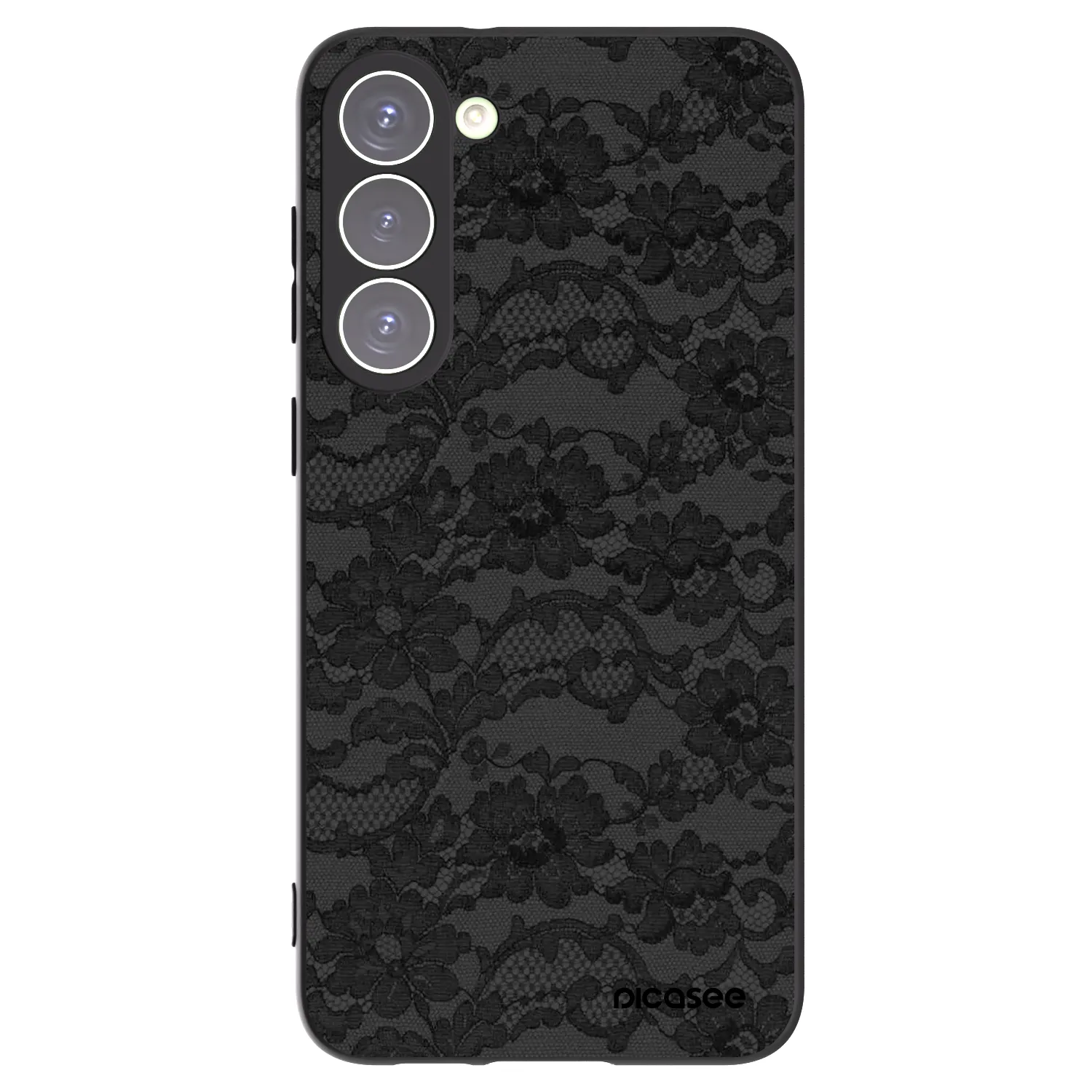 Picasee silikonowe czarne etui na Samsung Galaxy S23+ 5G - Dark Elegance