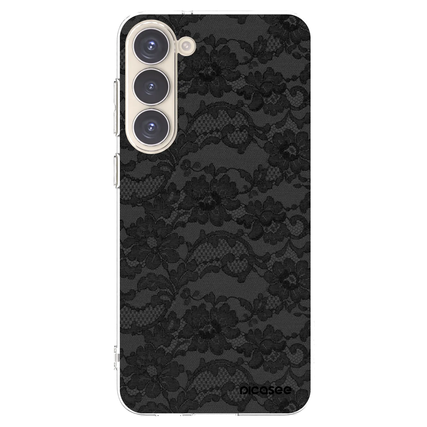 Picasee silikonowe przeźroczyste etui na Samsung Galaxy S23+ 5G - Dark Elegance