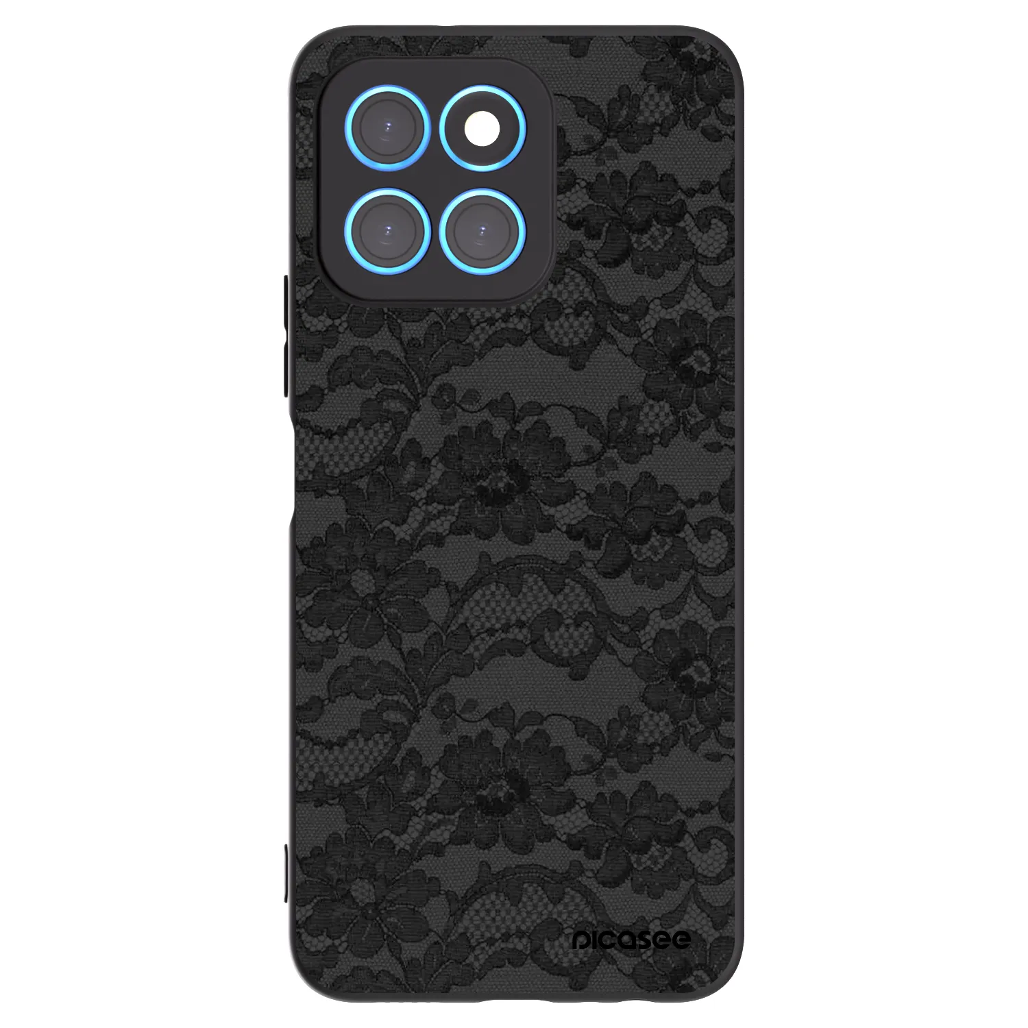 Picasee silikonowe czarne etui na Honor X6 - Dark Elegance