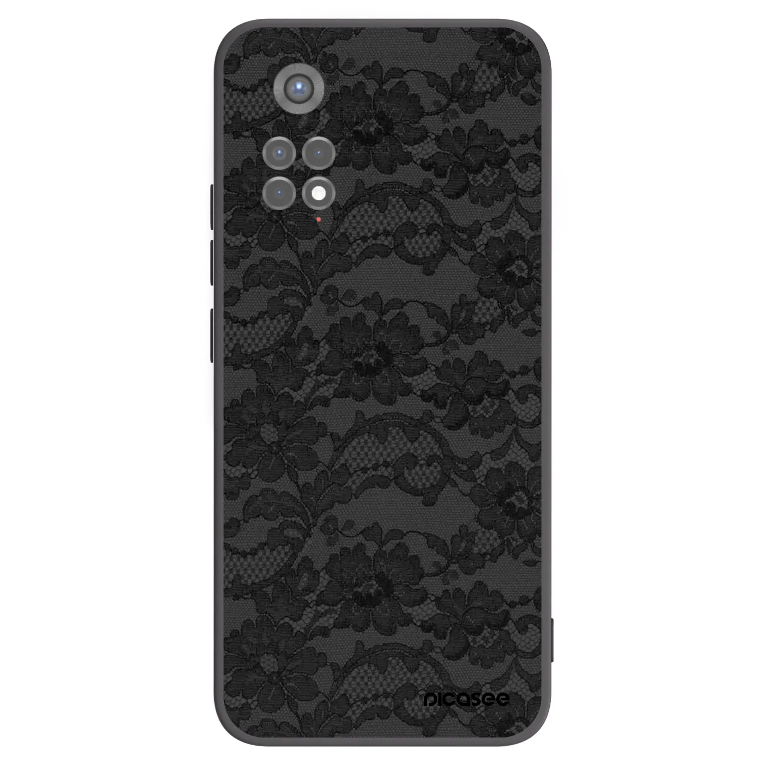 Picasee silikonowe czarne etui na Xiaomi Redmi Note 11S 5G - Dark Elegance