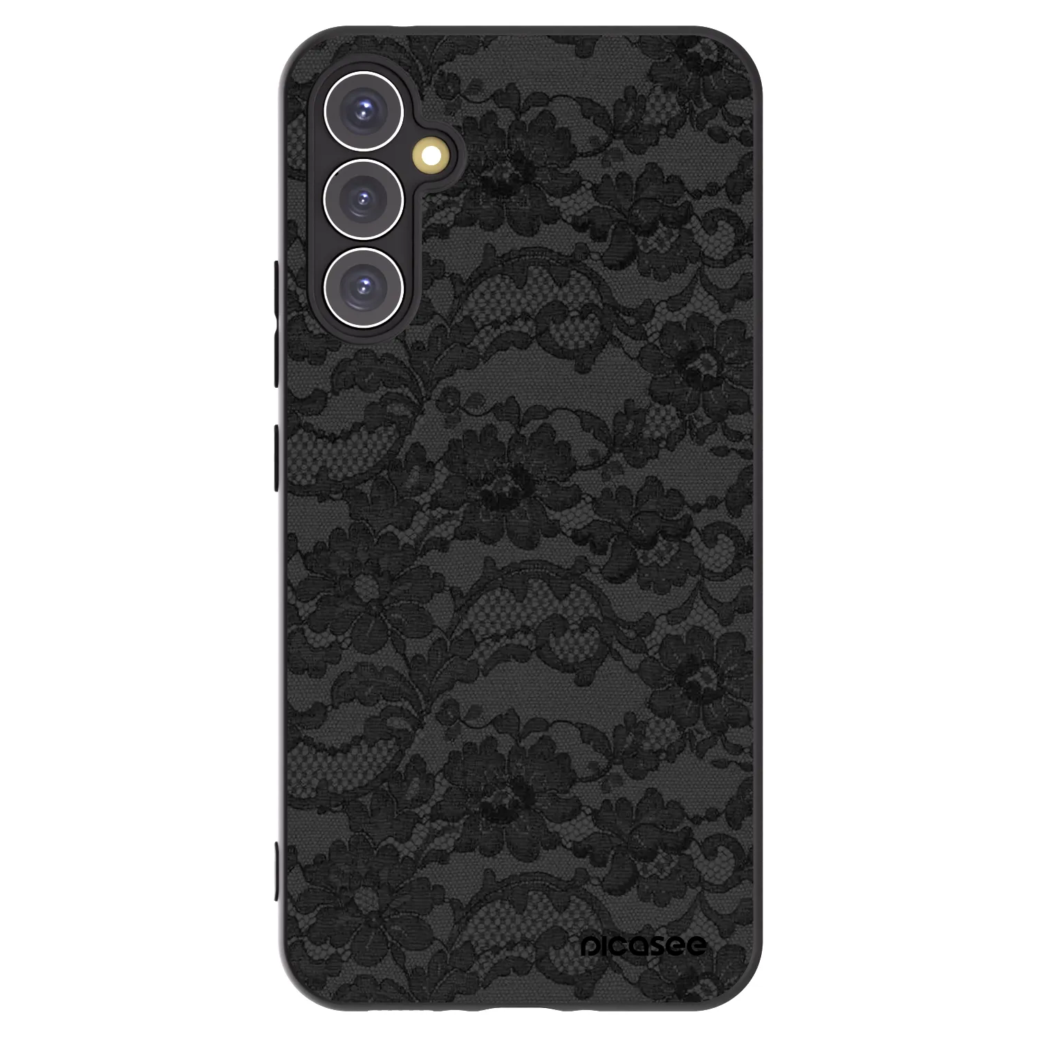 Picasee silikonowe czarne etui na Samsung Galaxy A34 5G A346B - Dark Elegance