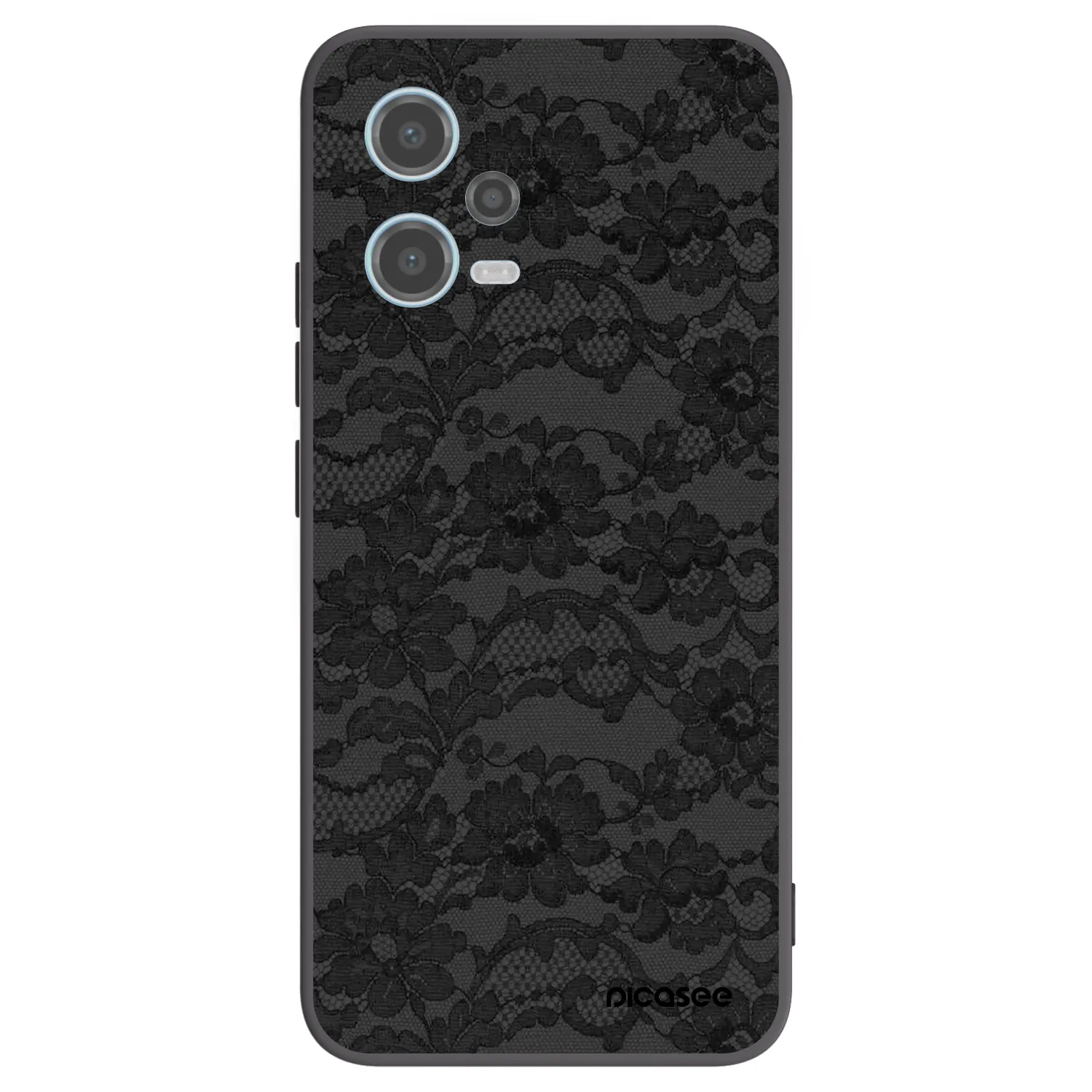 Picasee silikonowe czarne etui na Xiaomi Redmi Note 12 5G - Dark Elegance