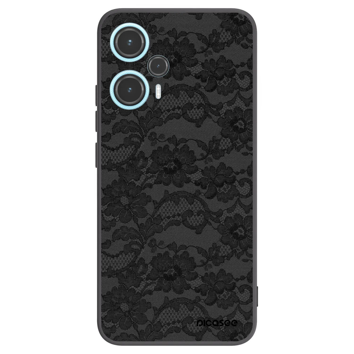 Picasee silikonowe czarne etui na Xiaomi Poco F5 - Dark Elegance