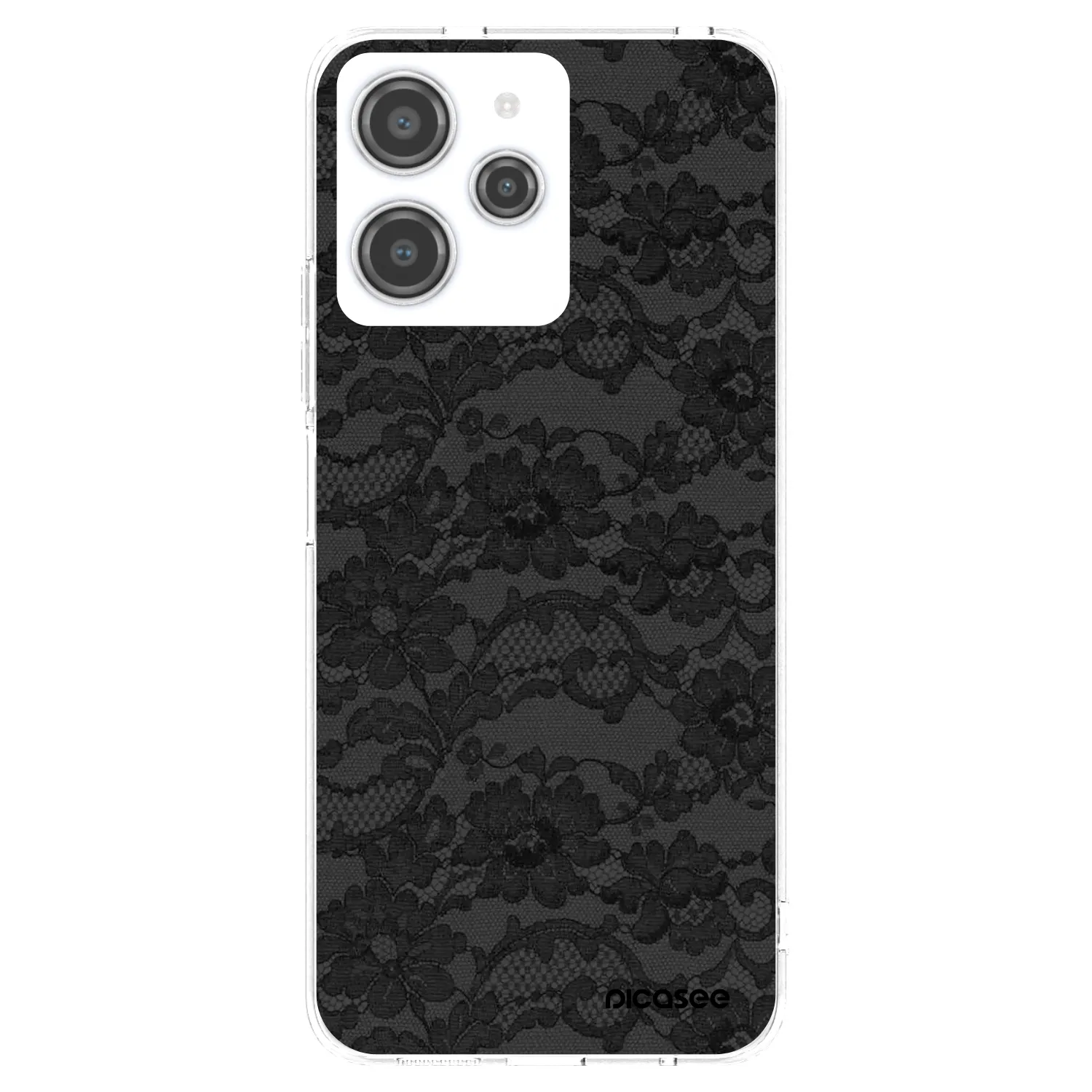 Picasee silikonowe przeźroczyste etui na Xiaomi Redmi 12 4G - Dark Elegance
