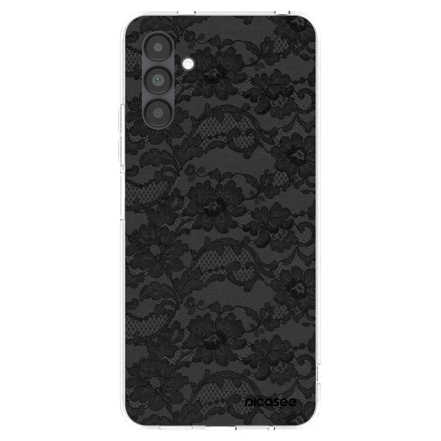 Picasee silikonowe przeźroczyste etui na Samsung Galaxy A04s A047F - Dark Elegance