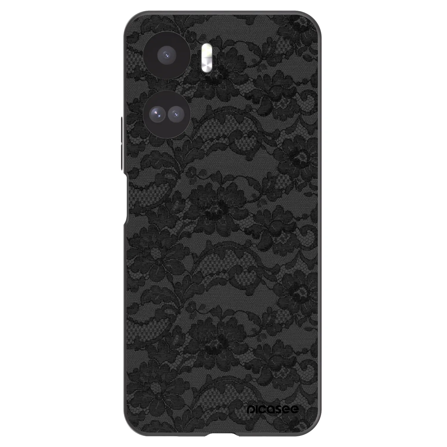 Picasee silikonowe czarne etui na Honor 90 Lite 5G - Dark Elegance