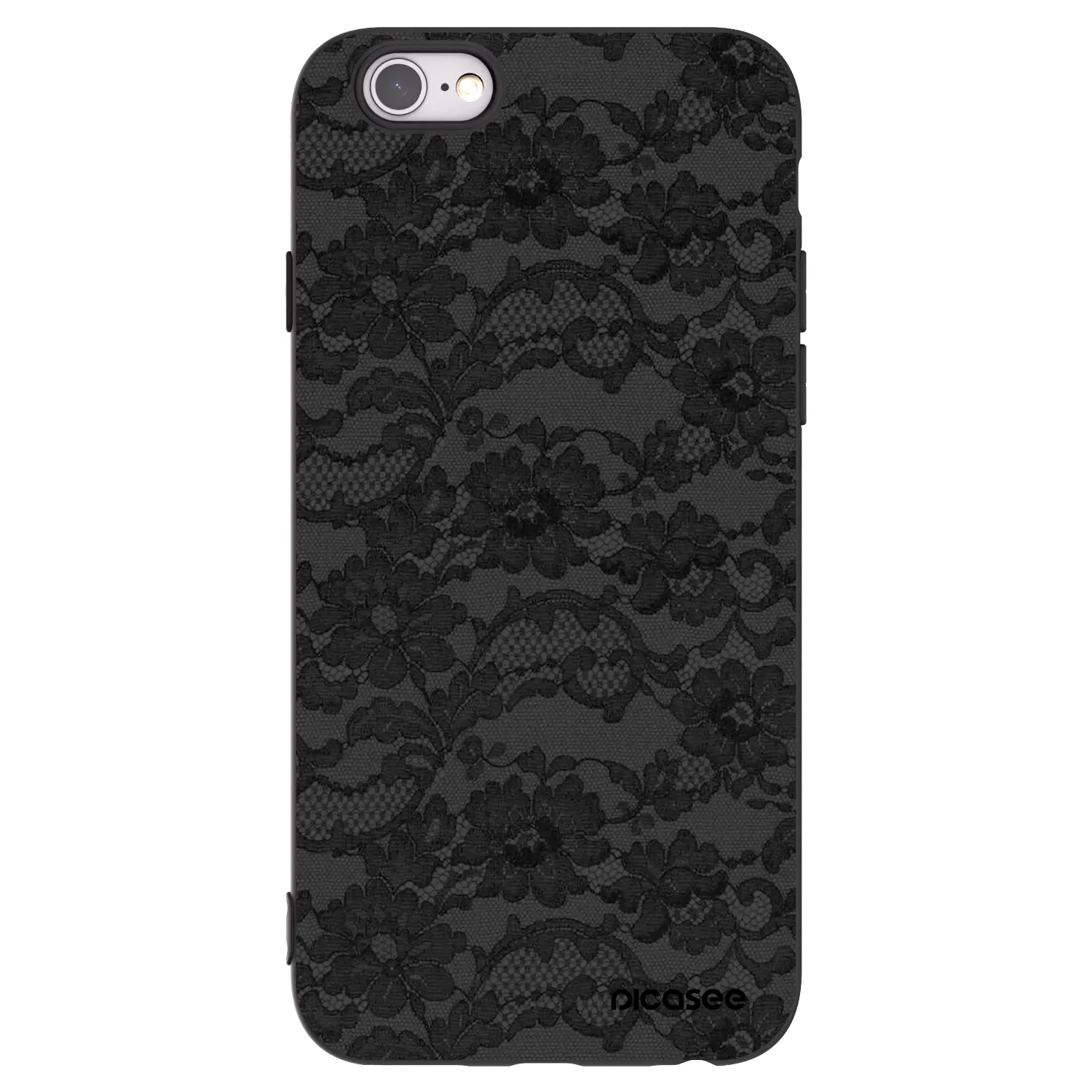 Picasee silikonowe czarne etui na Apple iPhone 6/6S - Dark Elegance