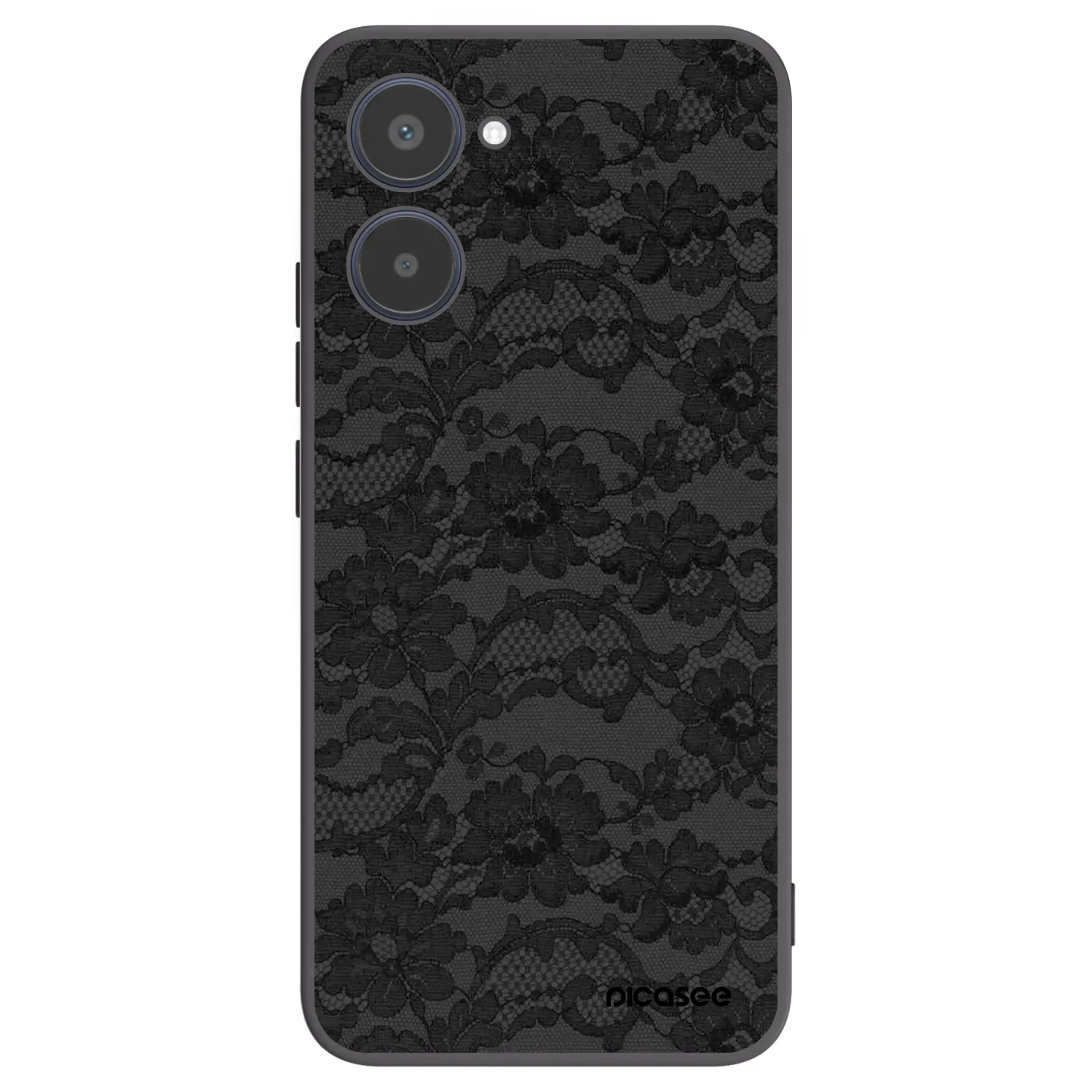 Picasee silikonowe czarne etui na Realme 10 4G - Dark Elegance