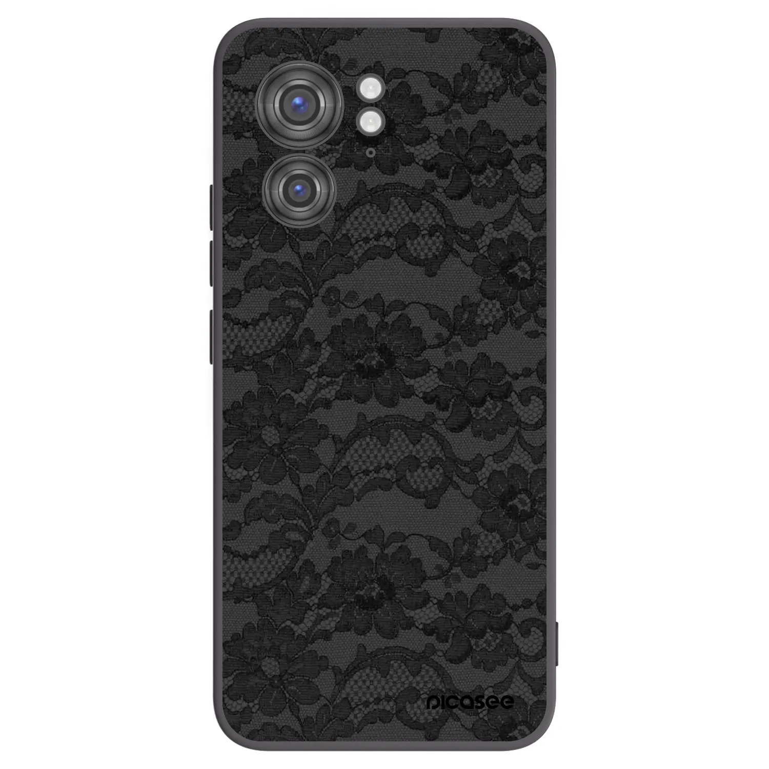 Picasee silikonowe czarne etui na Motorola Edge 40 - Dark Elegance
