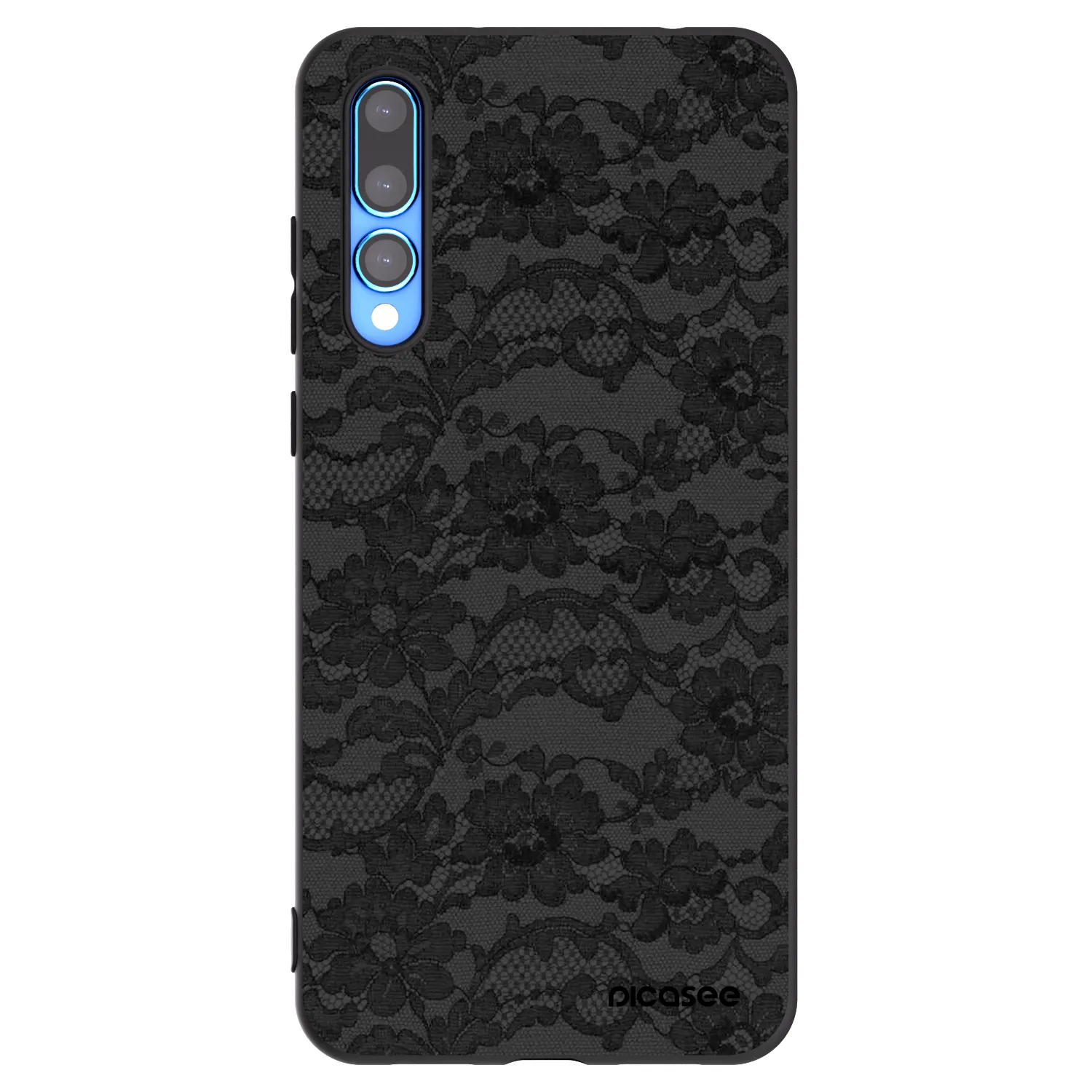 Picasee silikonowe czarne etui na Huawei P20 Pro - Dark Elegance
