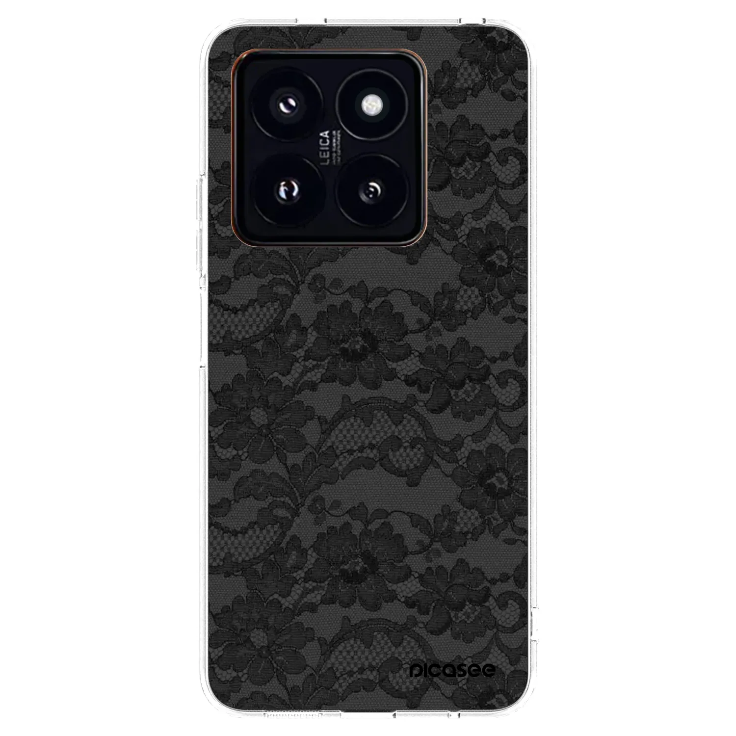 Picasee silikonowe przeźroczyste etui na Xiaomi 14 Pro - Dark Elegance