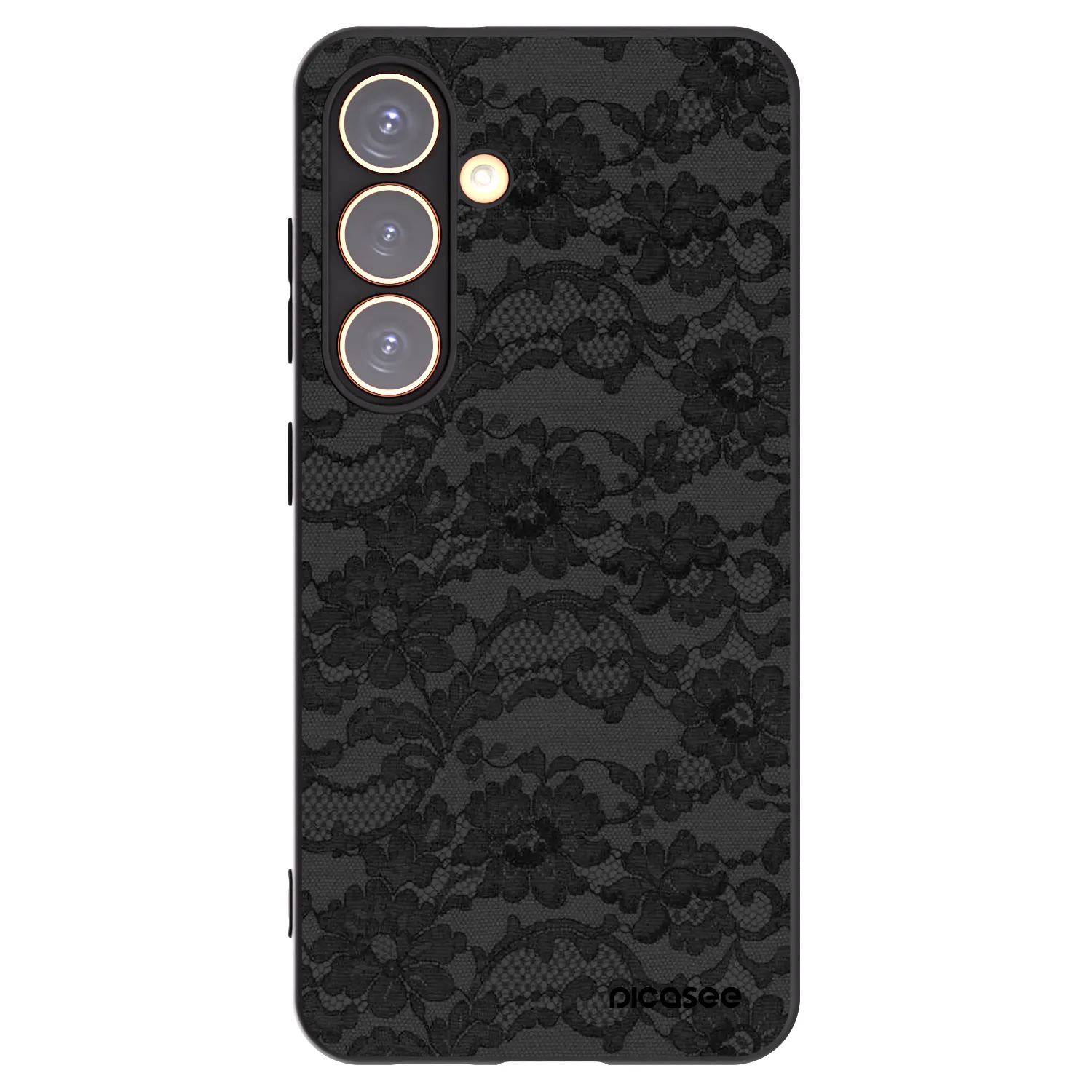 Picasee silikonowe czarne etui na Samsung Galaxy S24 S921B 5G - Dark Elegance