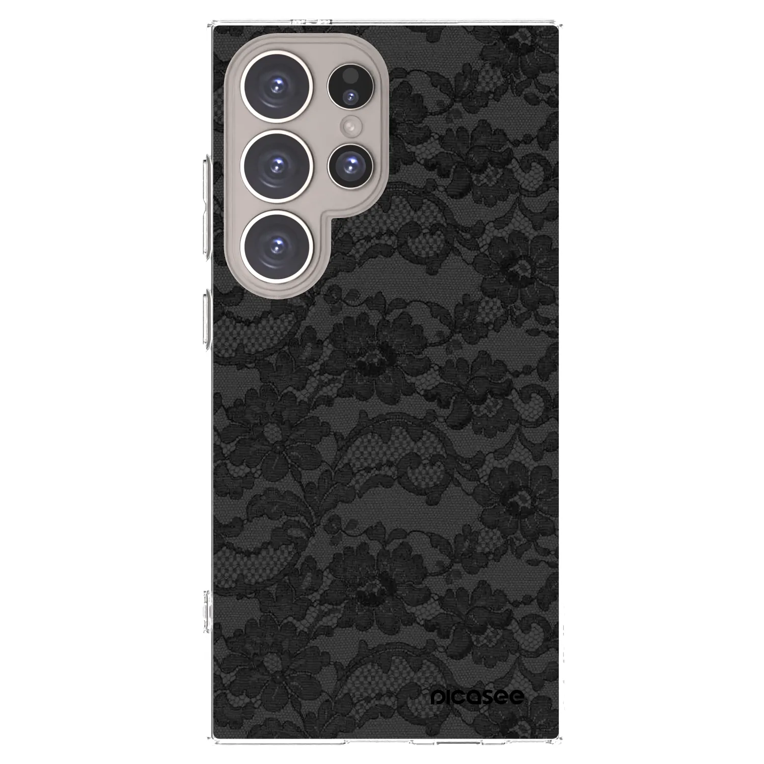 Picasee silikonowe przeźroczyste etui na Samsung Galaxy S24 Ultra S928B 5G - Dark Elegance