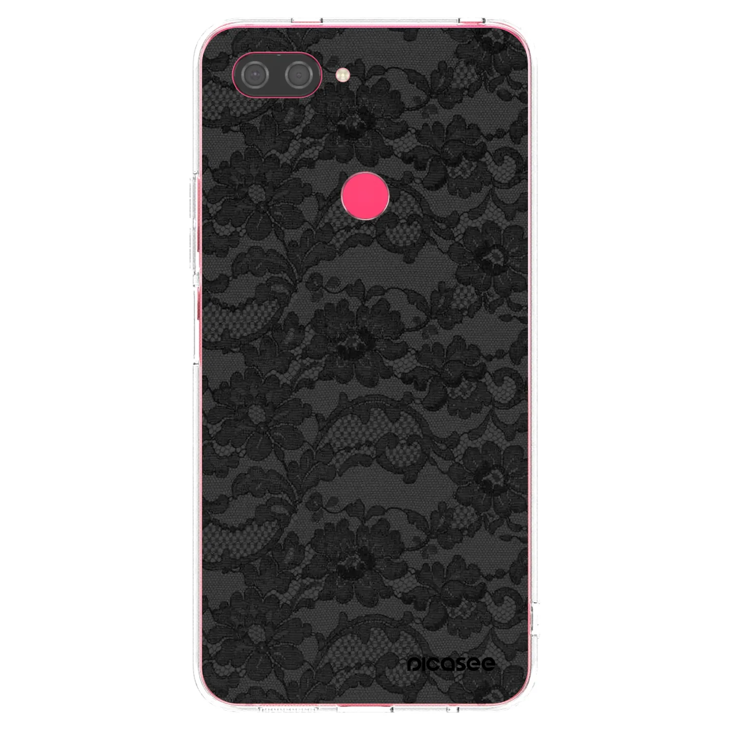 Picasee silikonowe przeźroczyste etui na Xiaomi Mi 8 Lite - Dark Elegance