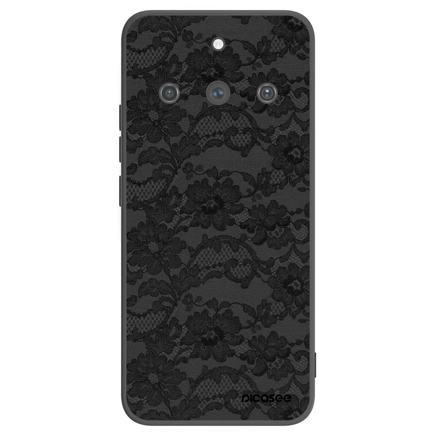 Picasee silikonowe czarne etui na Realme 11 Pro+ - Dark Elegance